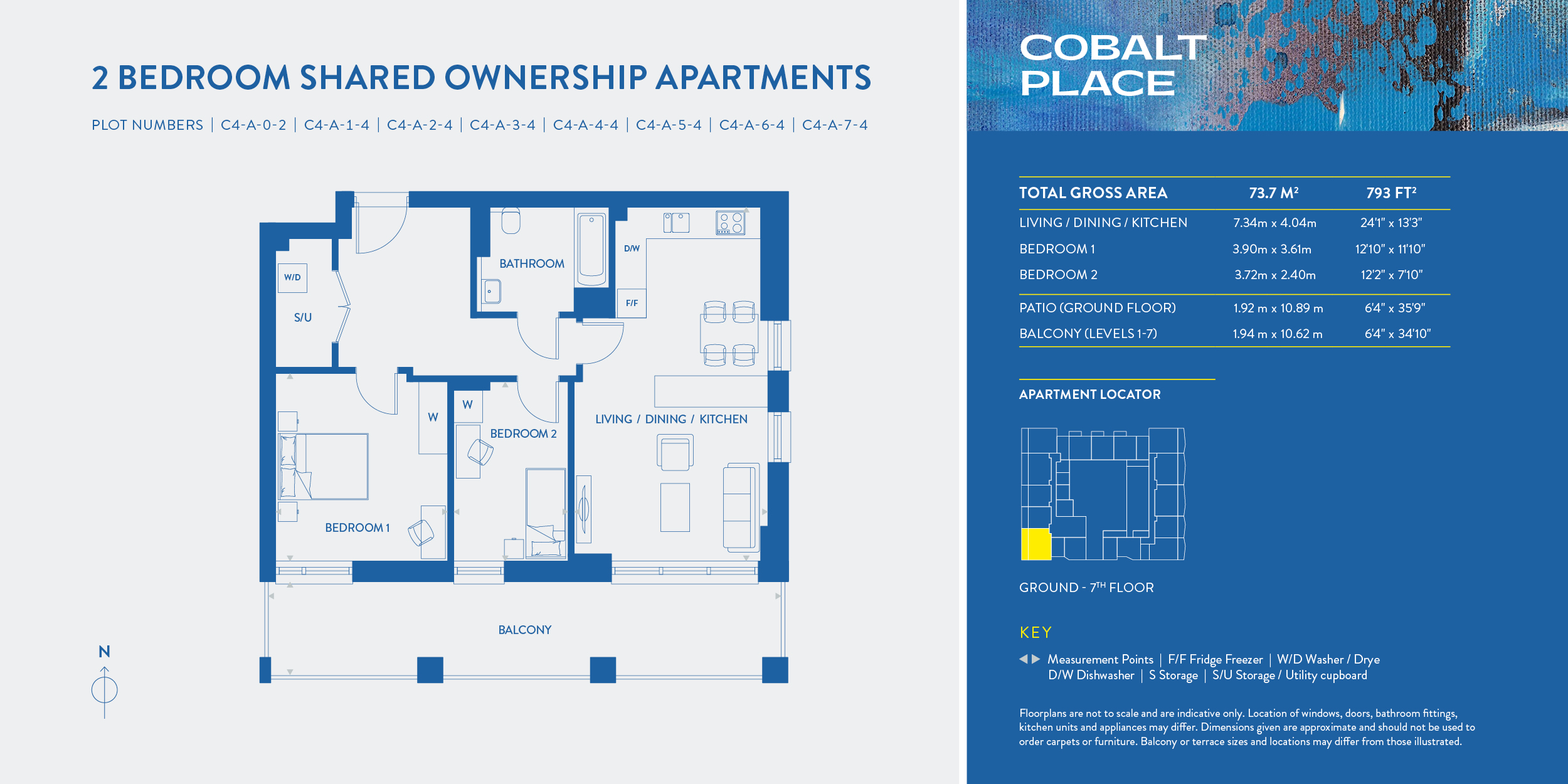 Plot type C4-a-0-2 Block C4, The Fairway, Harrow floorplan