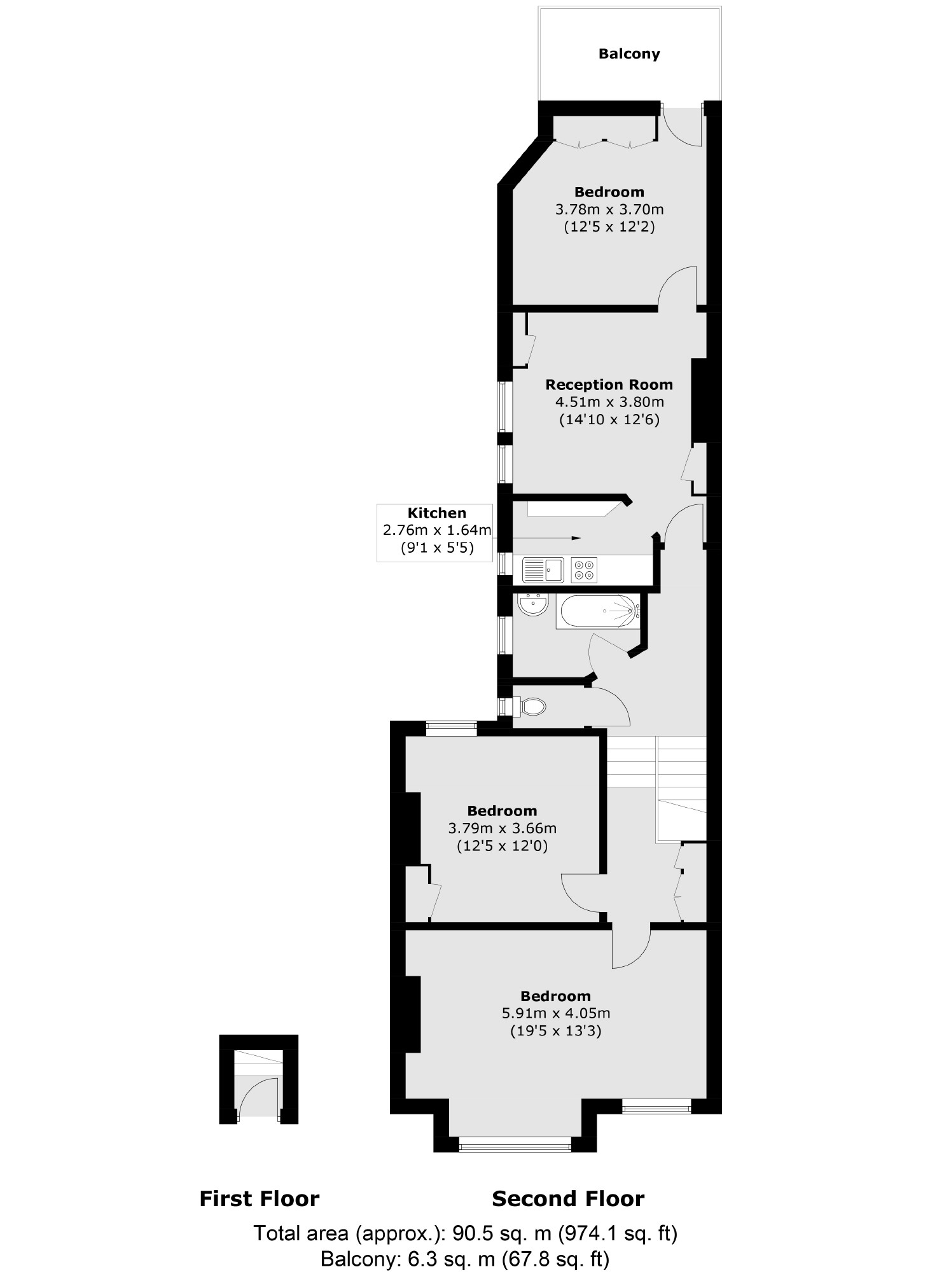 Latchmere Road, Battersea floorplan