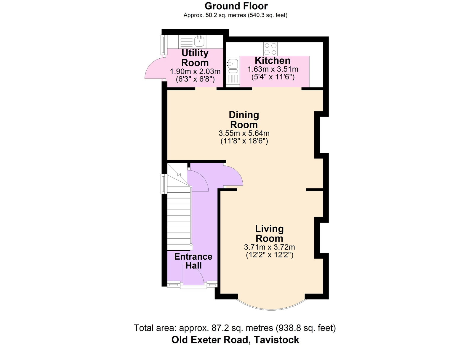 83, Old Exeter Road, Tavistock floorplan