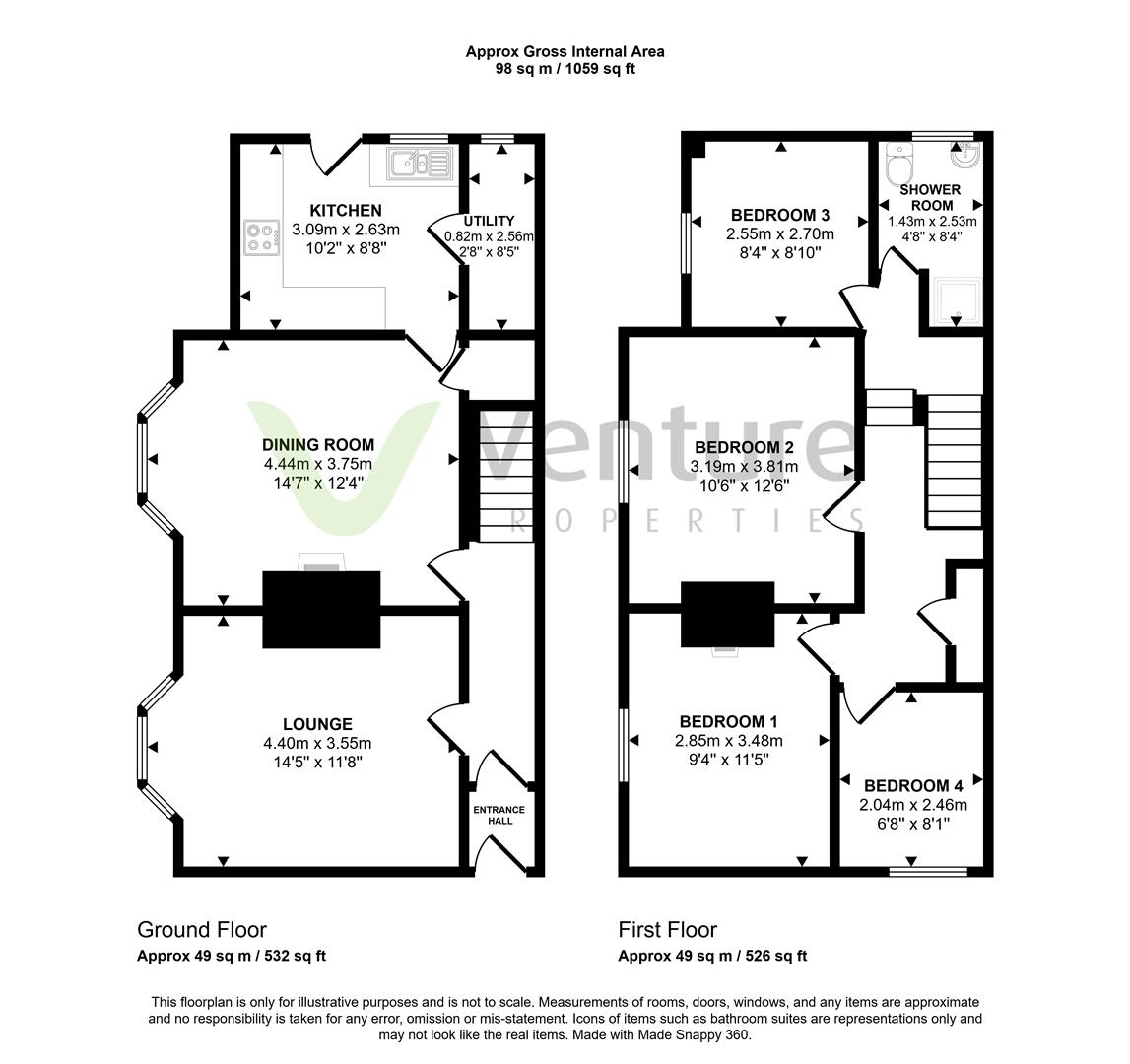 60, Trafalgar Terrace, Darlington floorplan