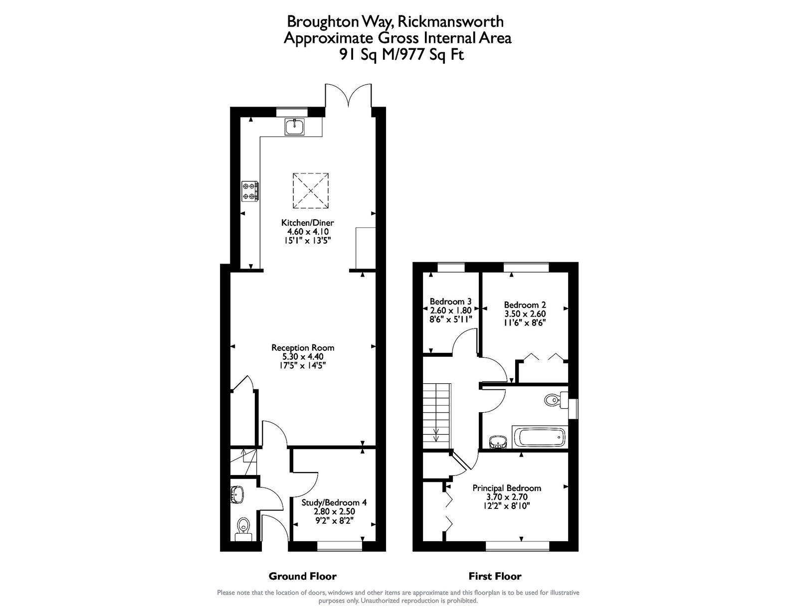 16, Broughton Way, Rickmansworth floorplan