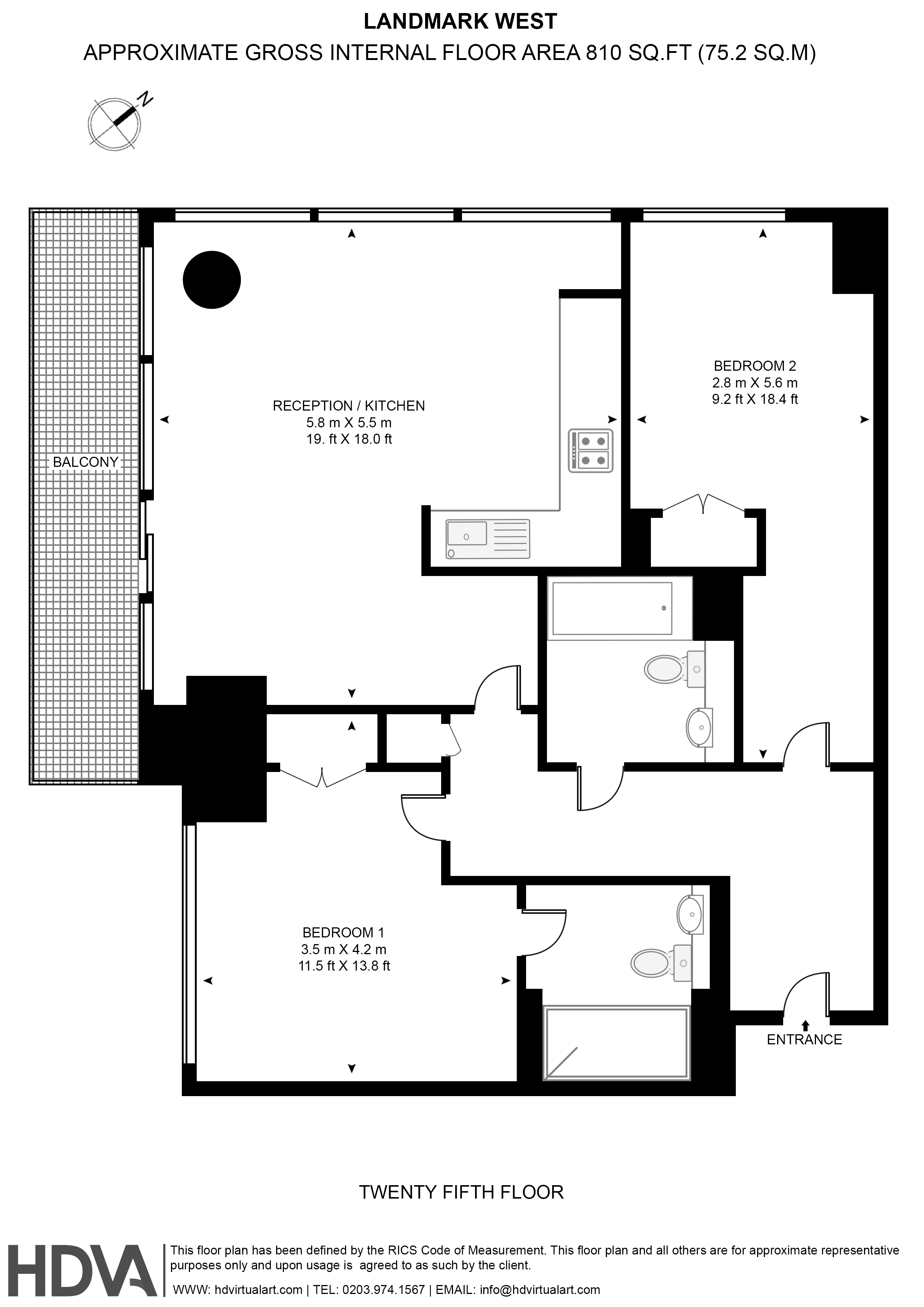 Marsh Wall, London floorplan