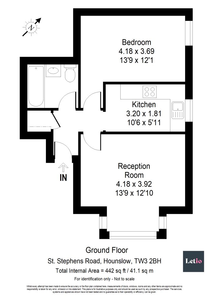 Flat 2, 5, St Stephen's Road, London floorplan
