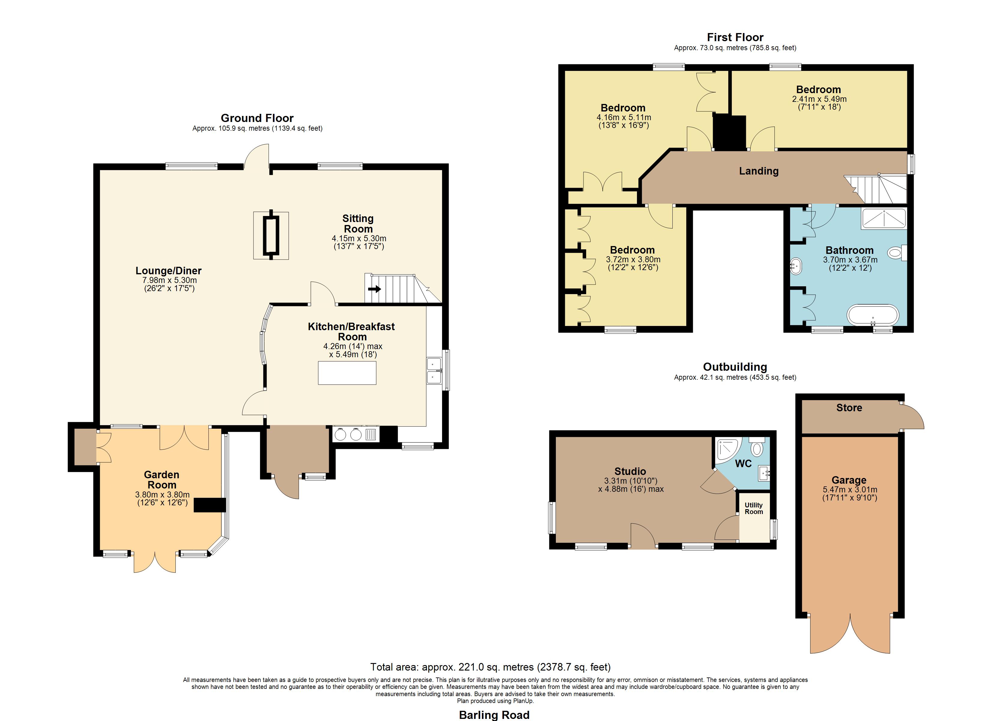 Blew House Cottage,, Barling Road, Barling Magna floorplan