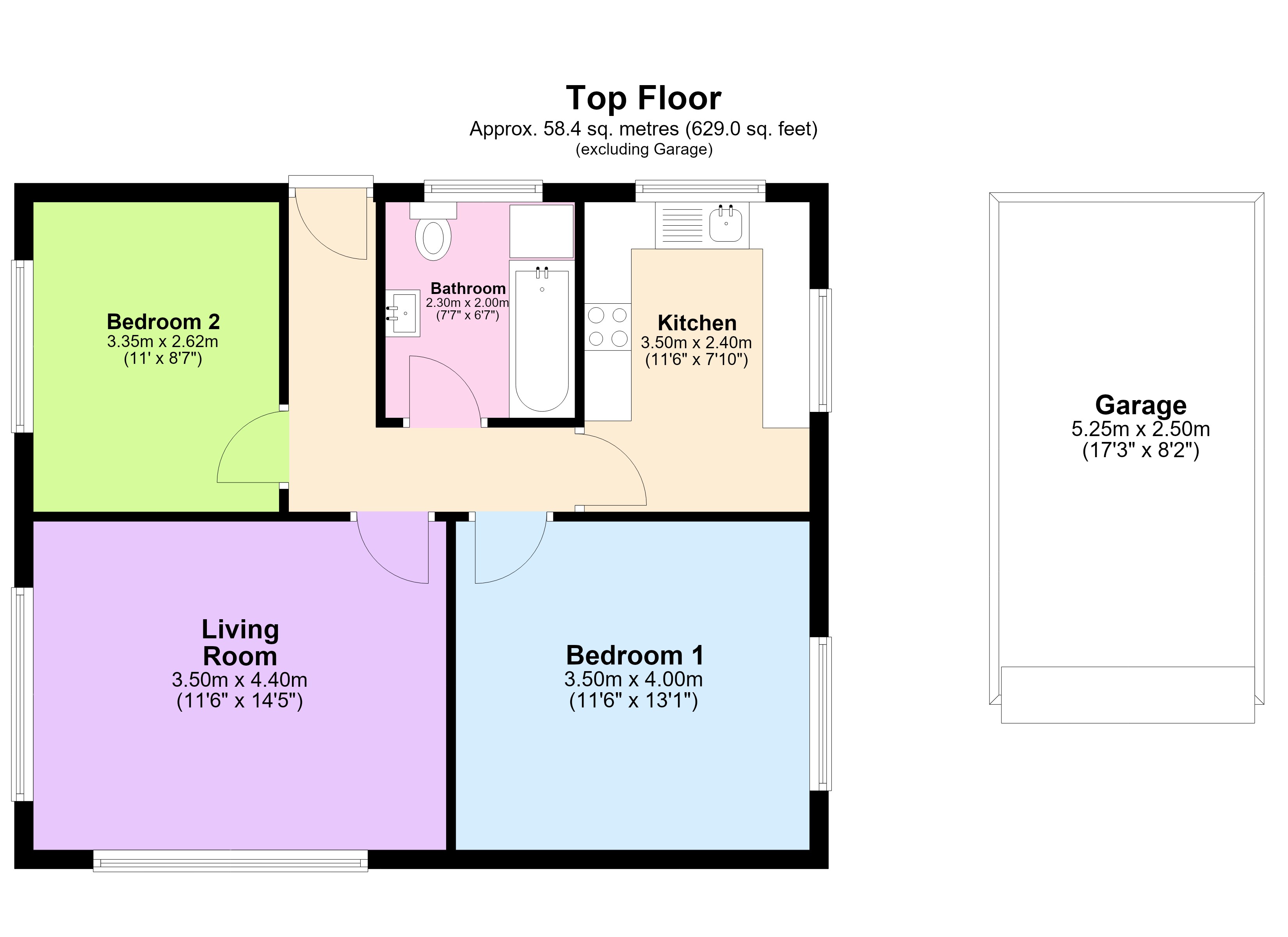 Flat 9, Devonshire Court, The Drive, Hove floorplan