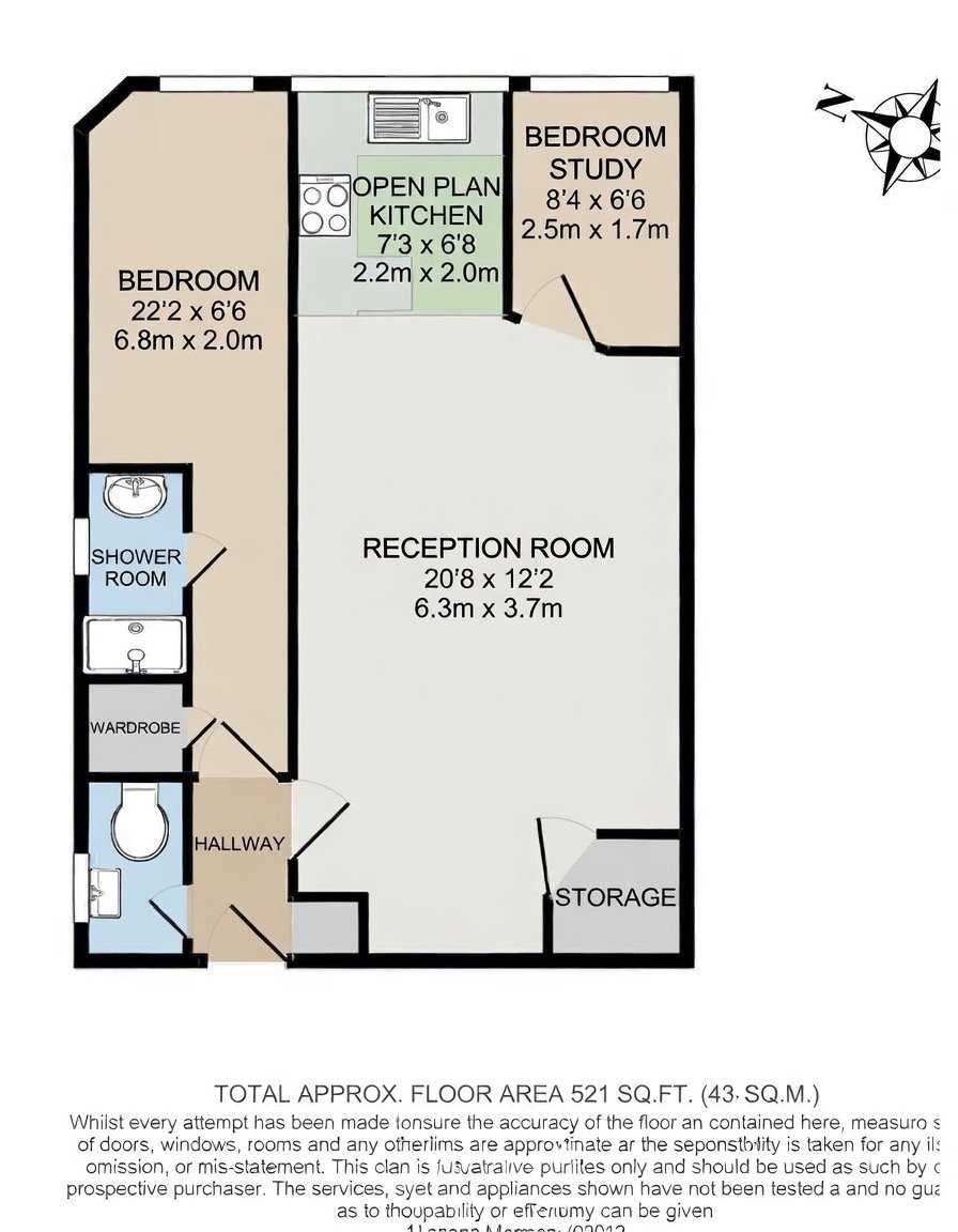 6, Clive Court, Maida Vale, London floorplan