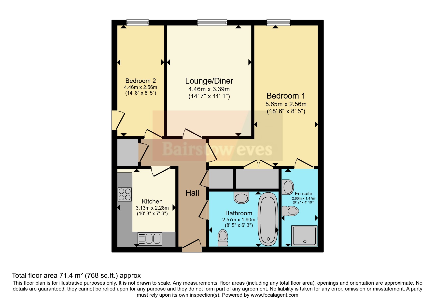 23 Ashton Court, 135, Croydon Road, Surrey floorplan