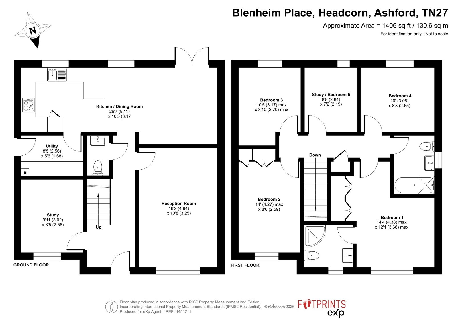 3, Blenheim Place, Headcorn floorplan