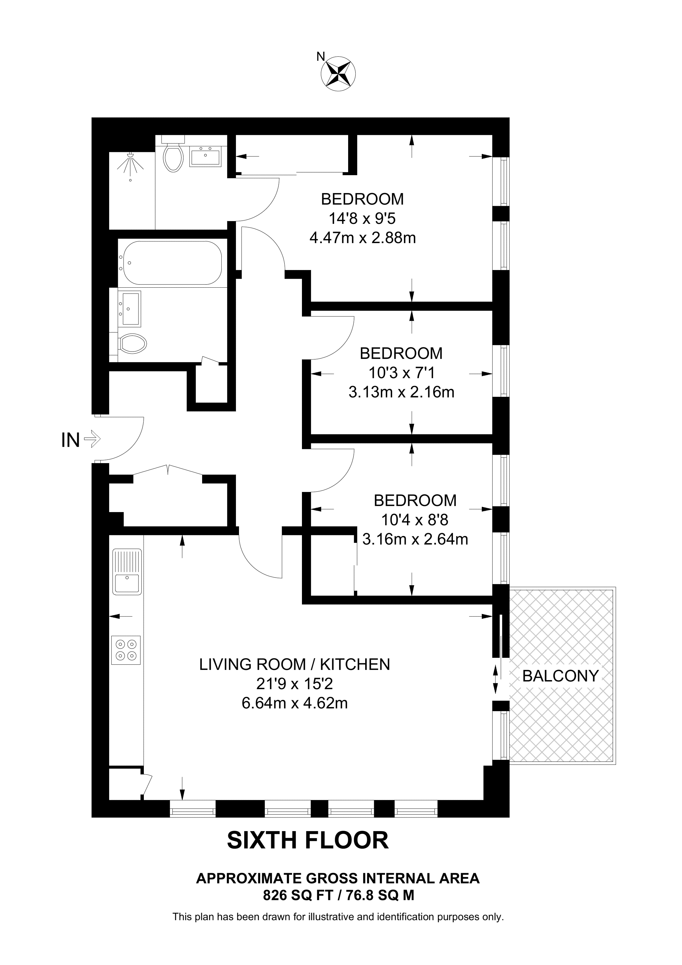 Hannaford Walk, E3, Tower Hamlets floorplan