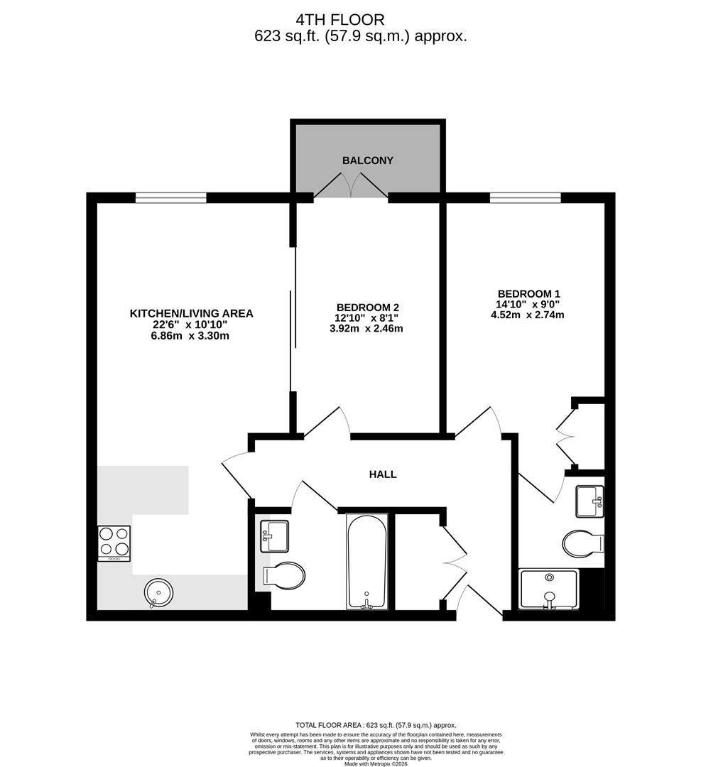 30, Cavendish House, West Drayton floorplan