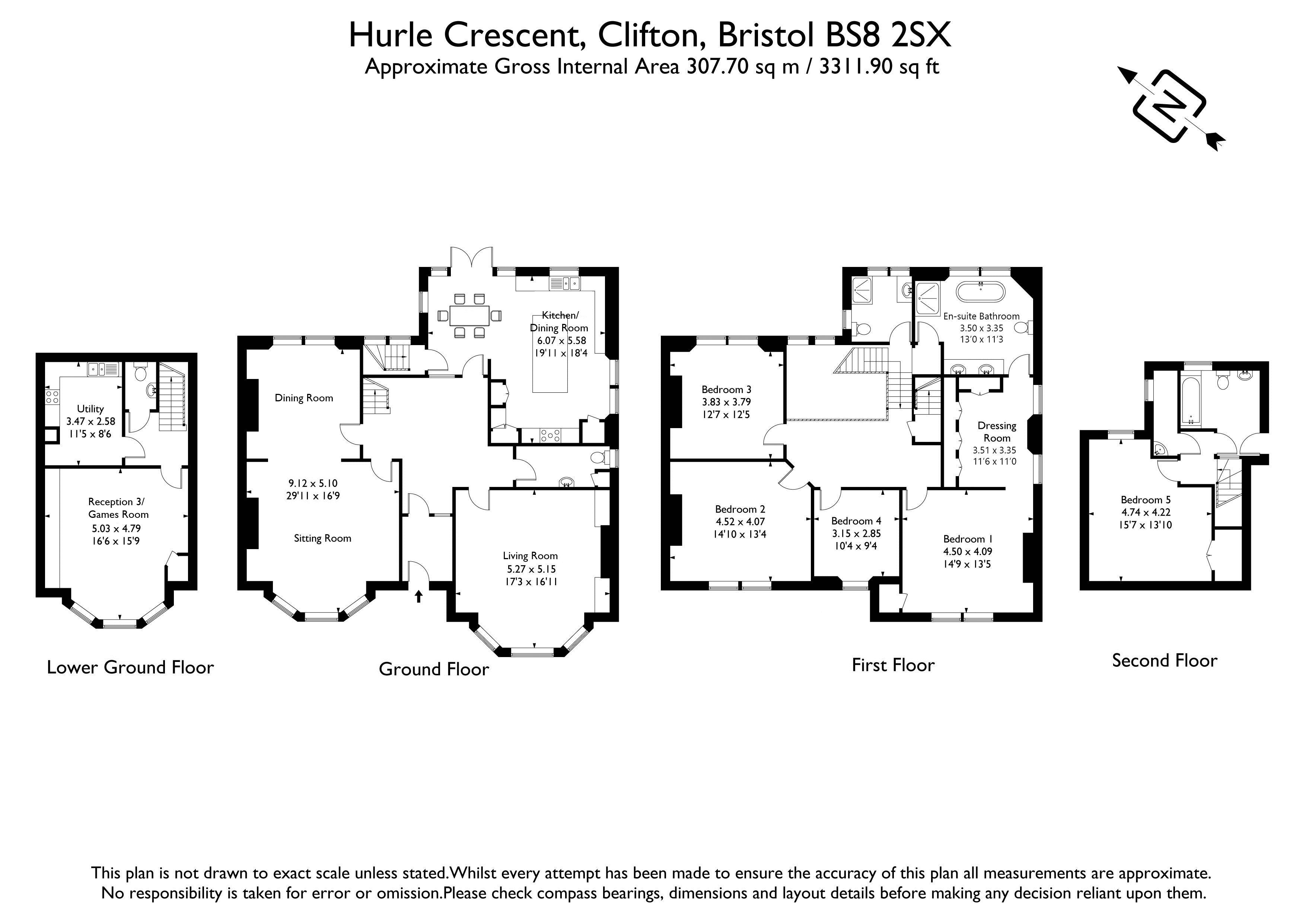13, Hurle Crescent, Bristol floorplan