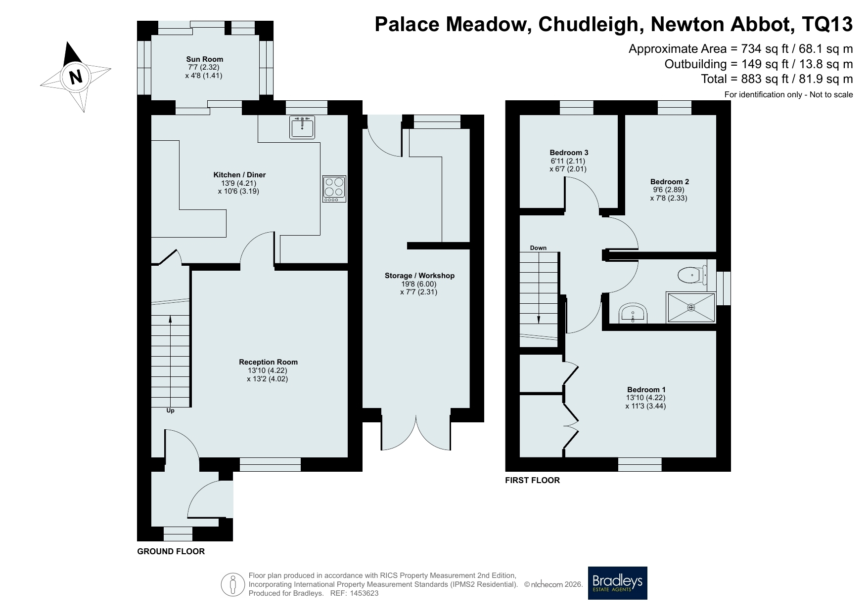 128 Palace Meadow, Chudleigh Newton Abbot, Newton Abbot floorplan