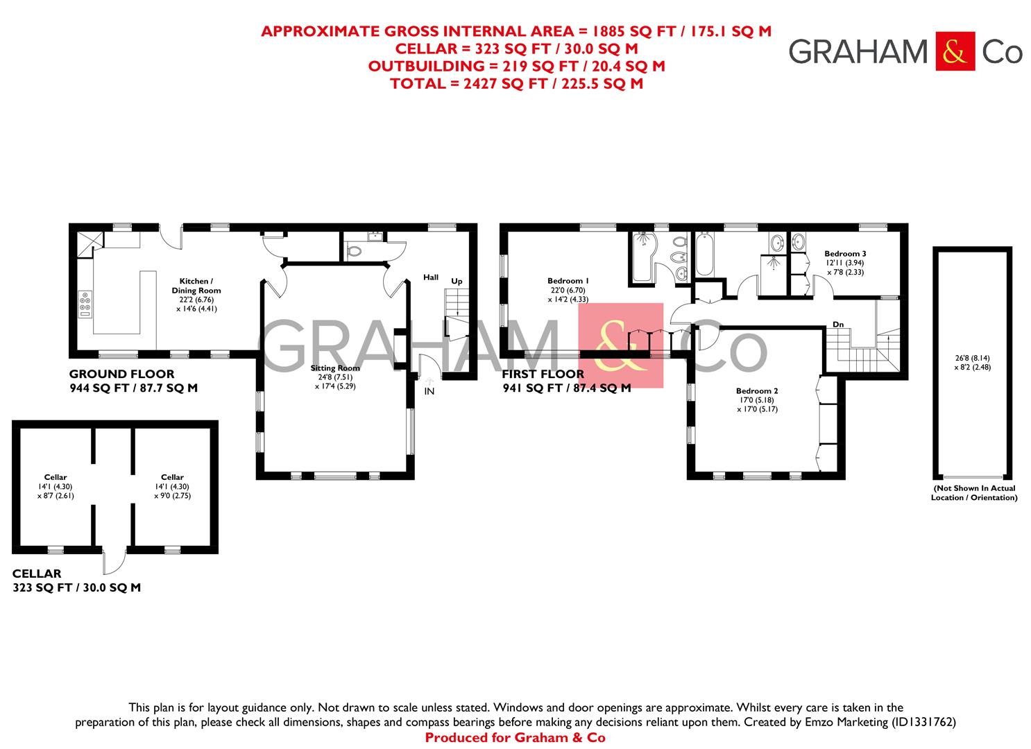 1 The Gables, London Road, Whitchurch floorplan