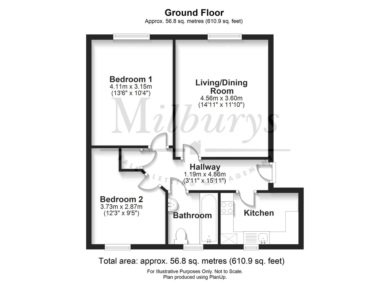 6, Leaze Close, South Gloucestershire floorplan
