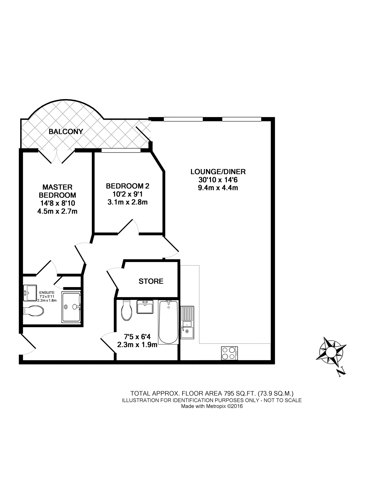 2 Bedrooms Flat to rent in Dixons Yard, York YO1