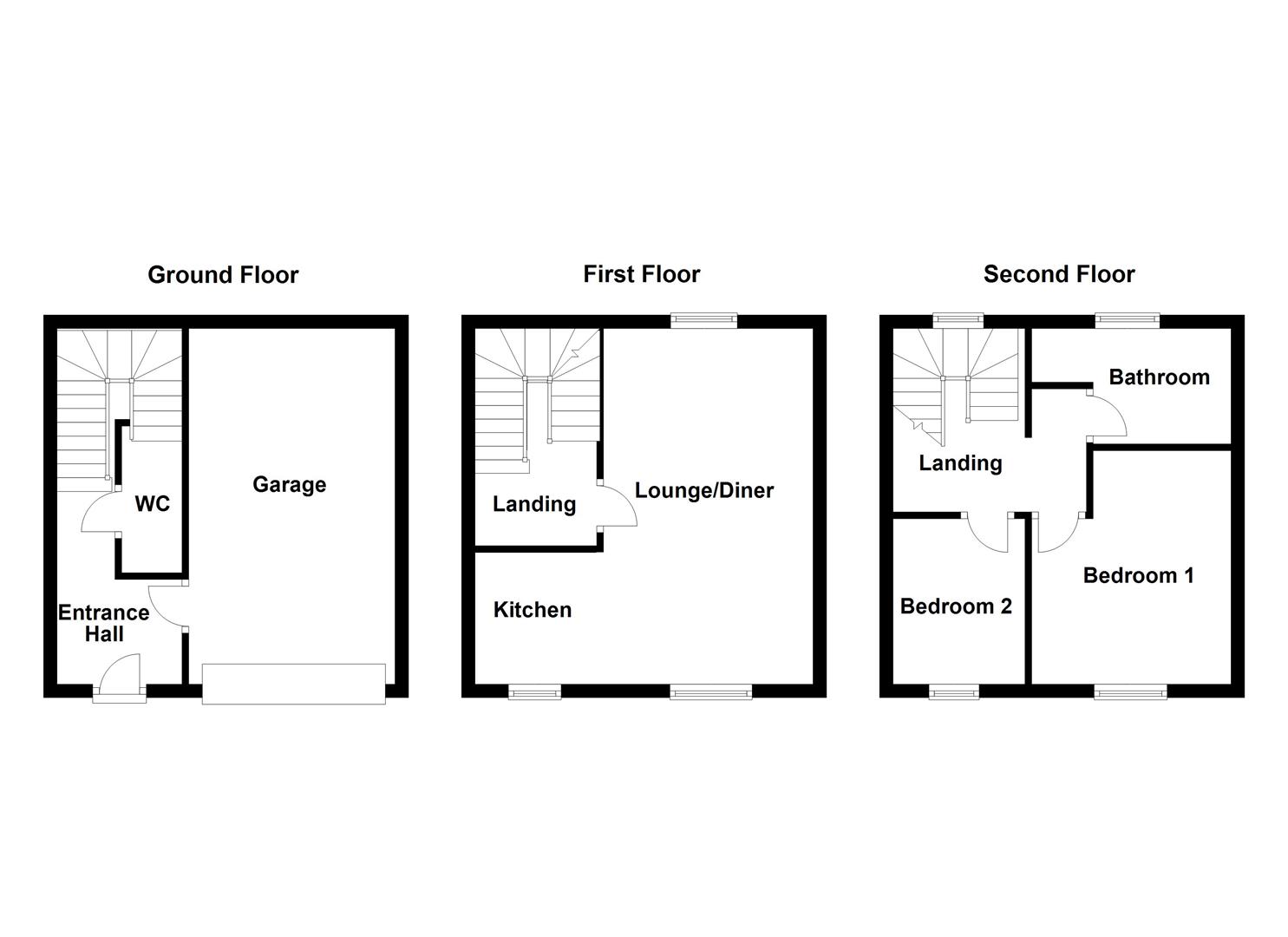 9, Old Church Street, Ossett floorplan