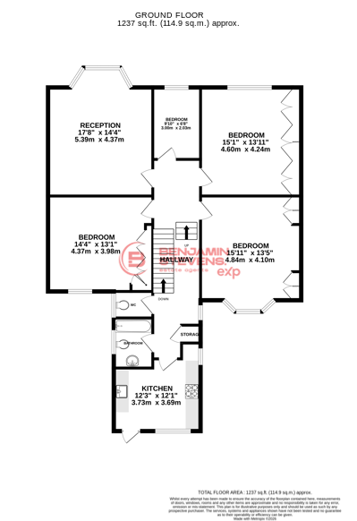 148a, Station Road, London floorplan
