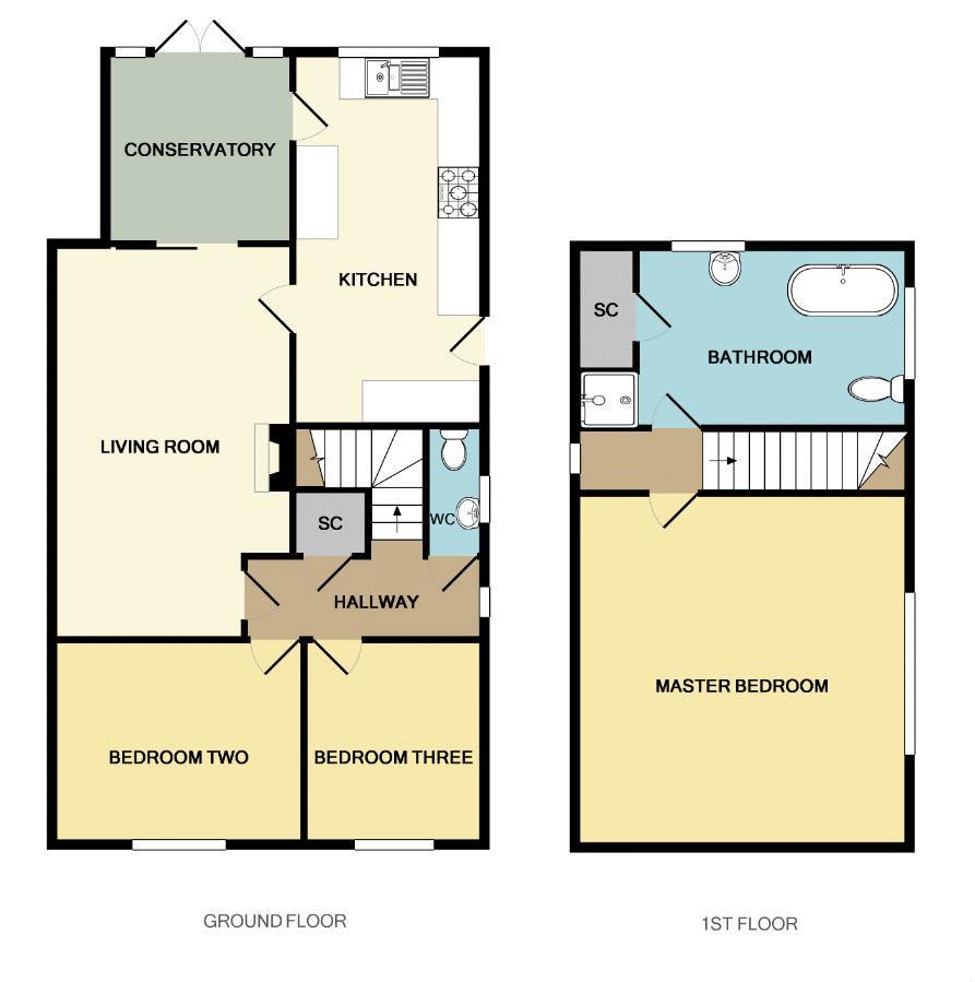 8, Hillside Road, Cheddleton floorplan