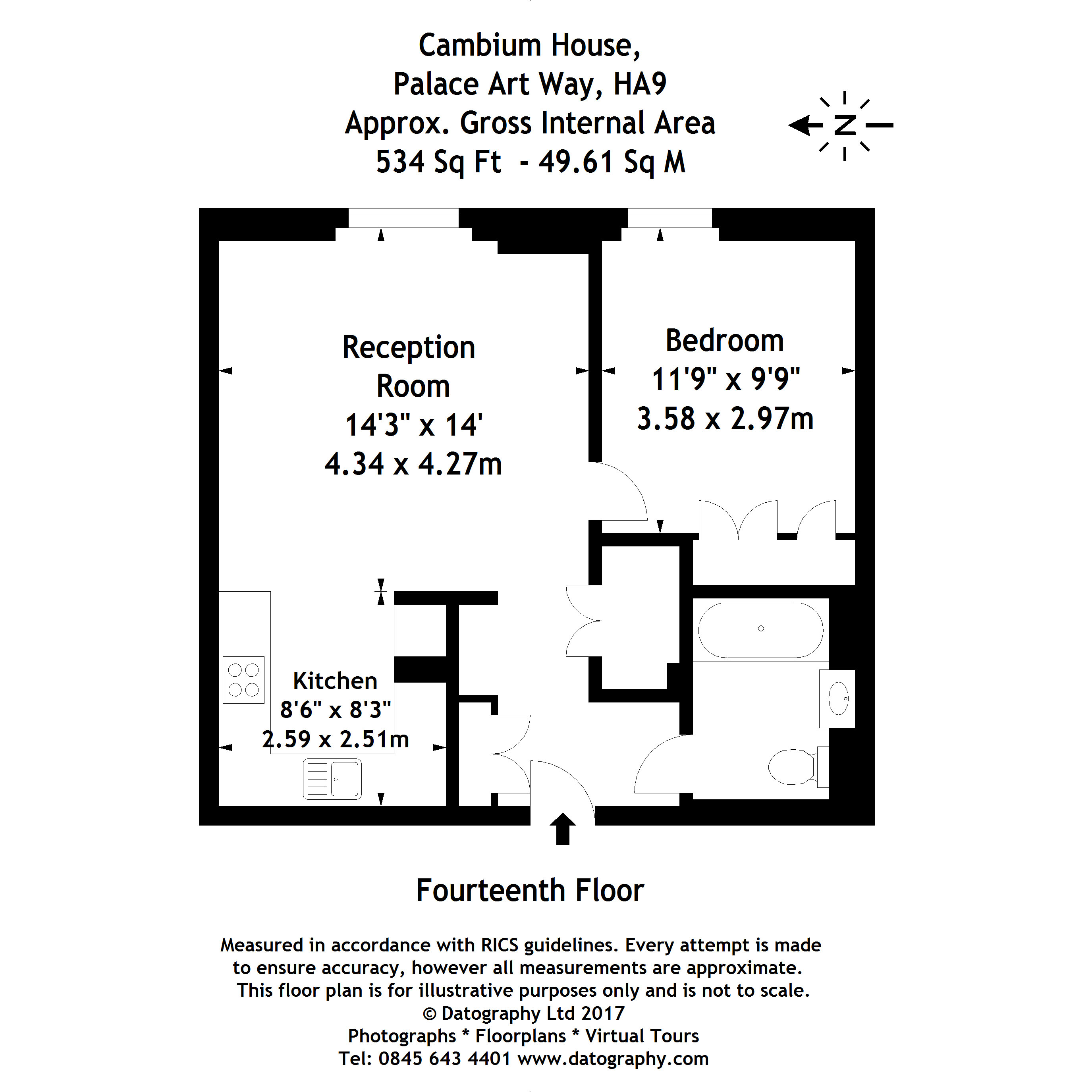 1 Bedrooms Flat to rent in North West Village, Wembey Park, London HA9