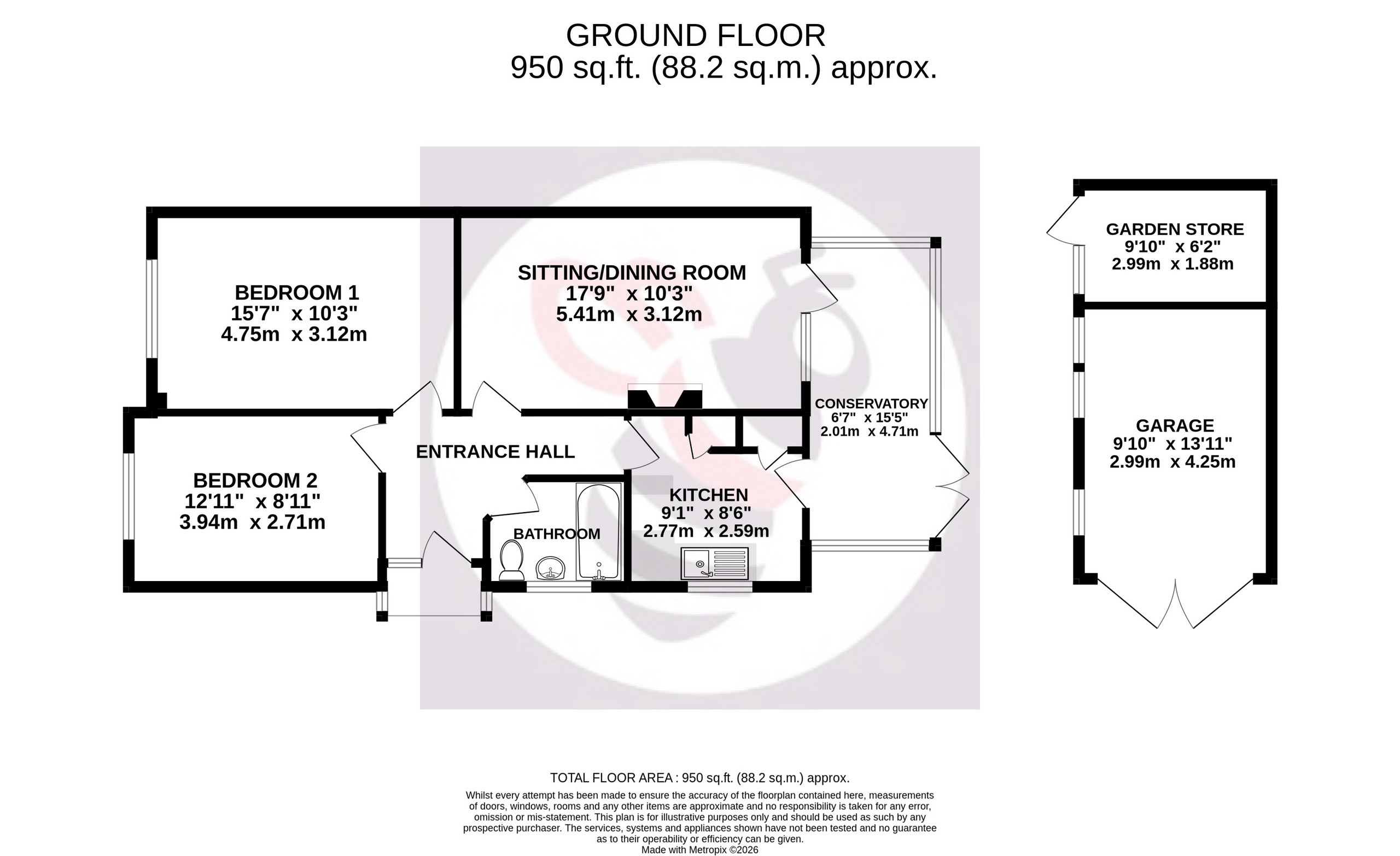 71 Lawford Crescent, Yateley floorplan