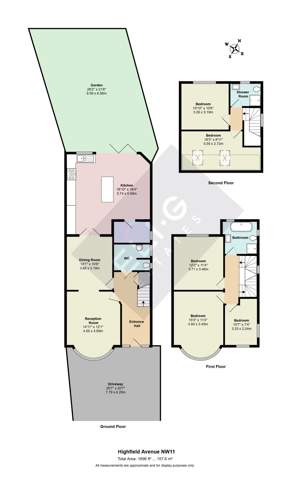 93, Highfield Avenue, Golders Green floorplan