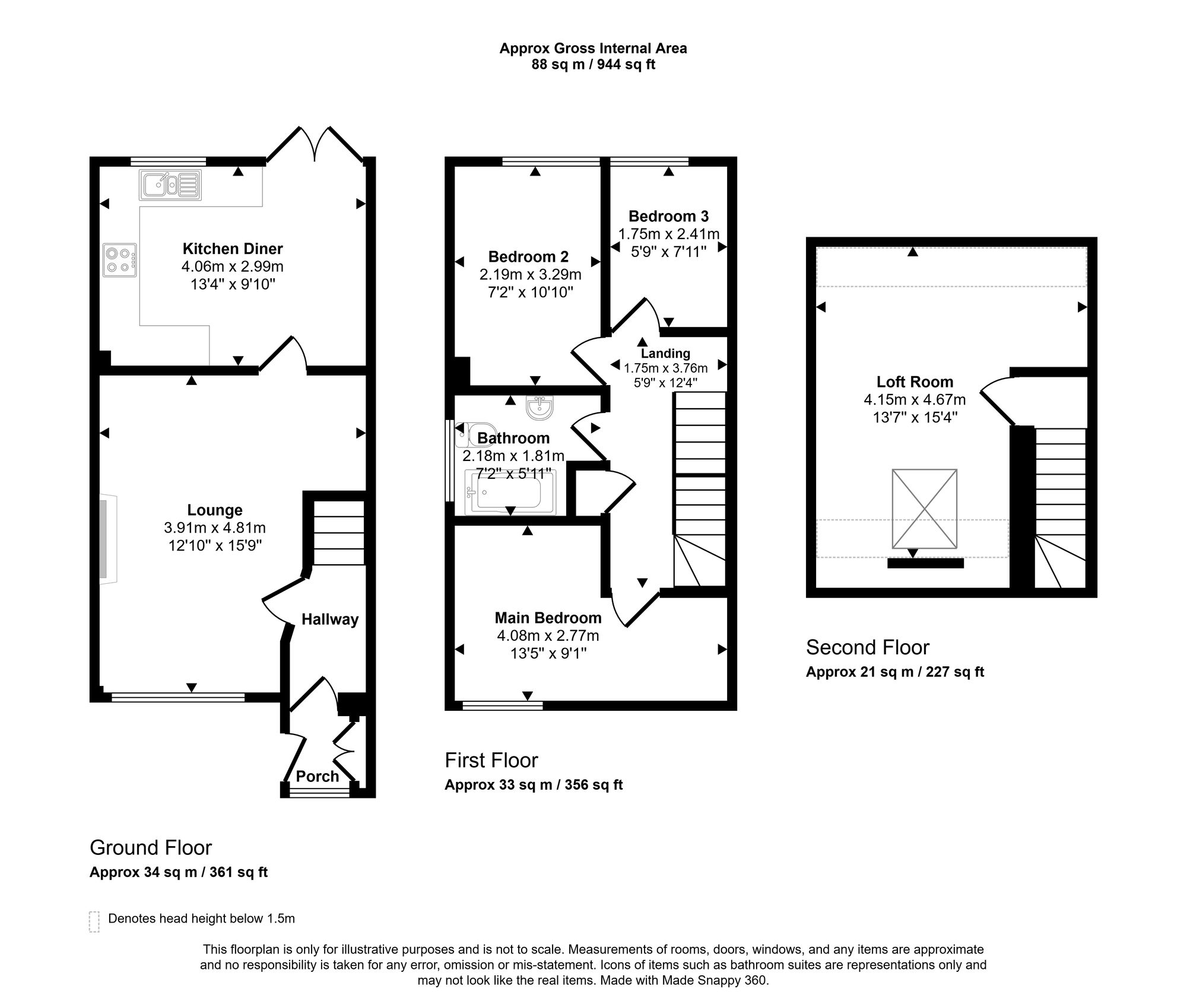 44 Kinlet Road, Wigan floorplan