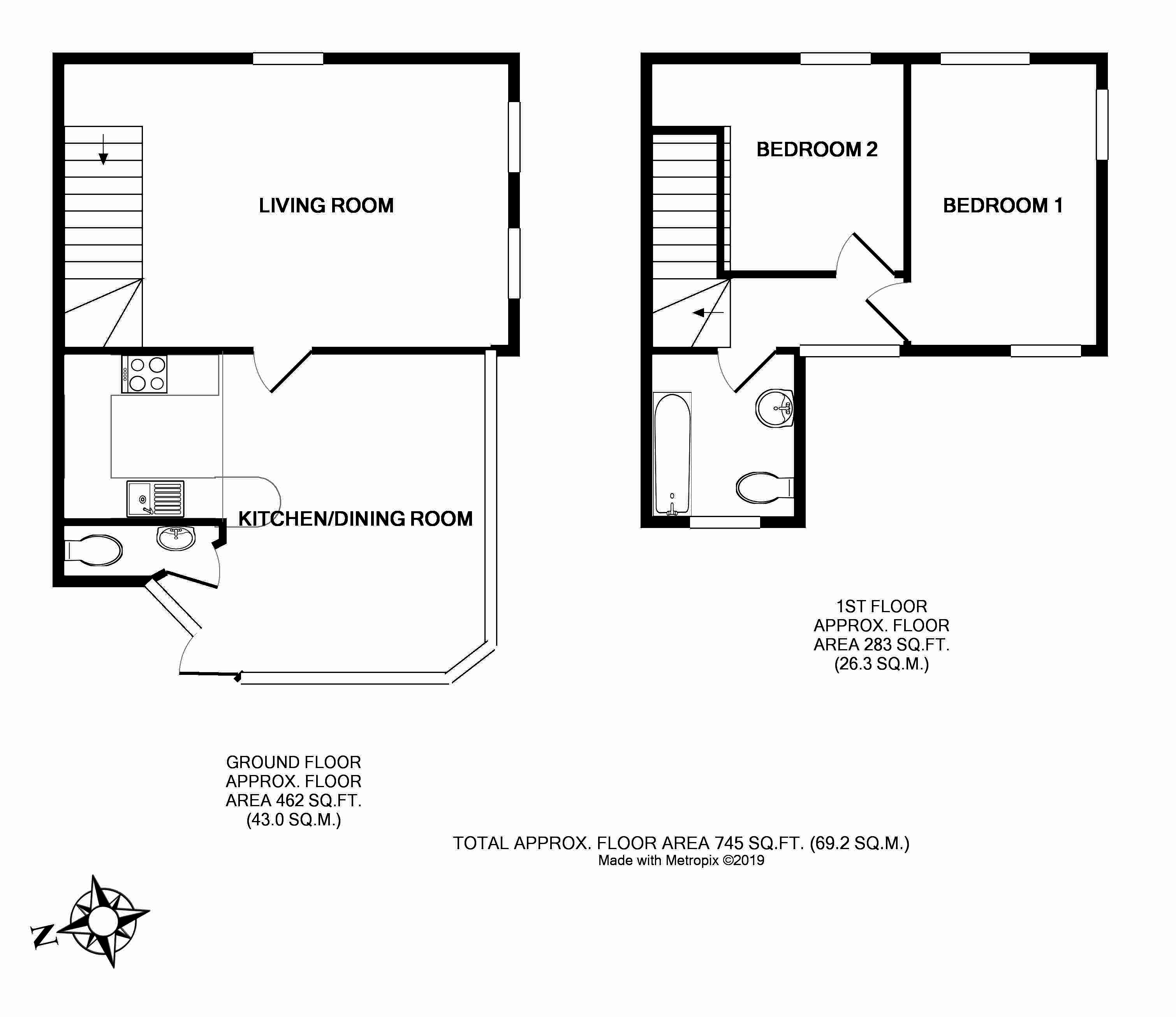 2 Bedrooms Detached house for sale in St Catherines Road, Long Melford, Sudbury, Suffolk CO10