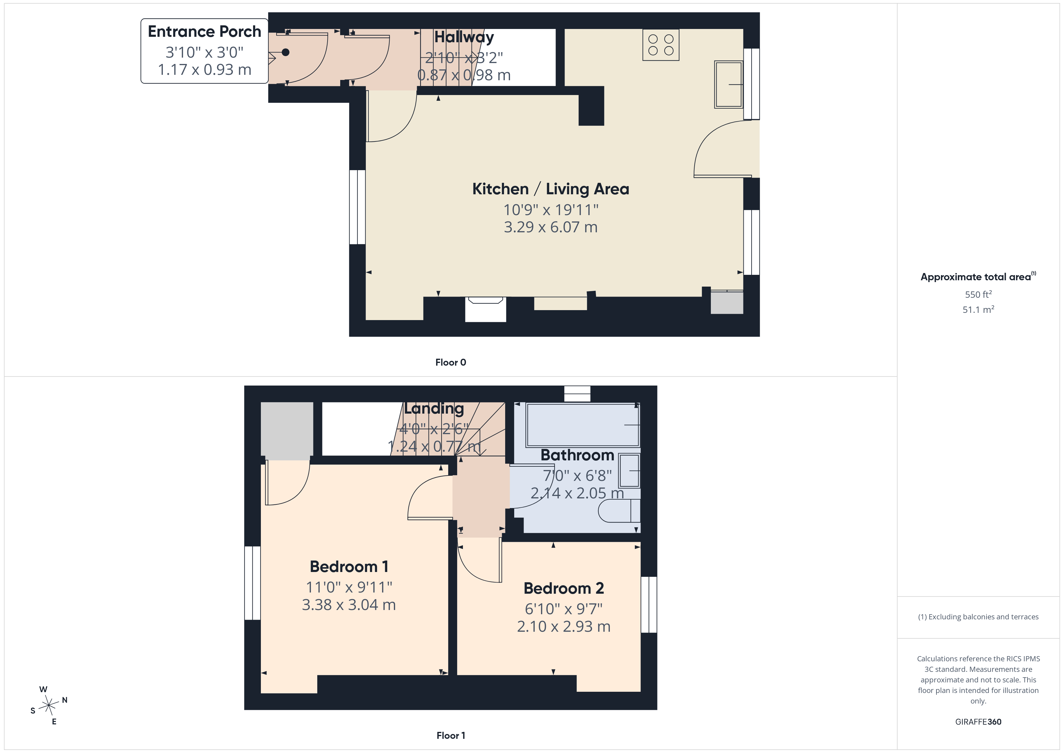 1 Tile Yard,, Bridgerule, Cornwall floorplan