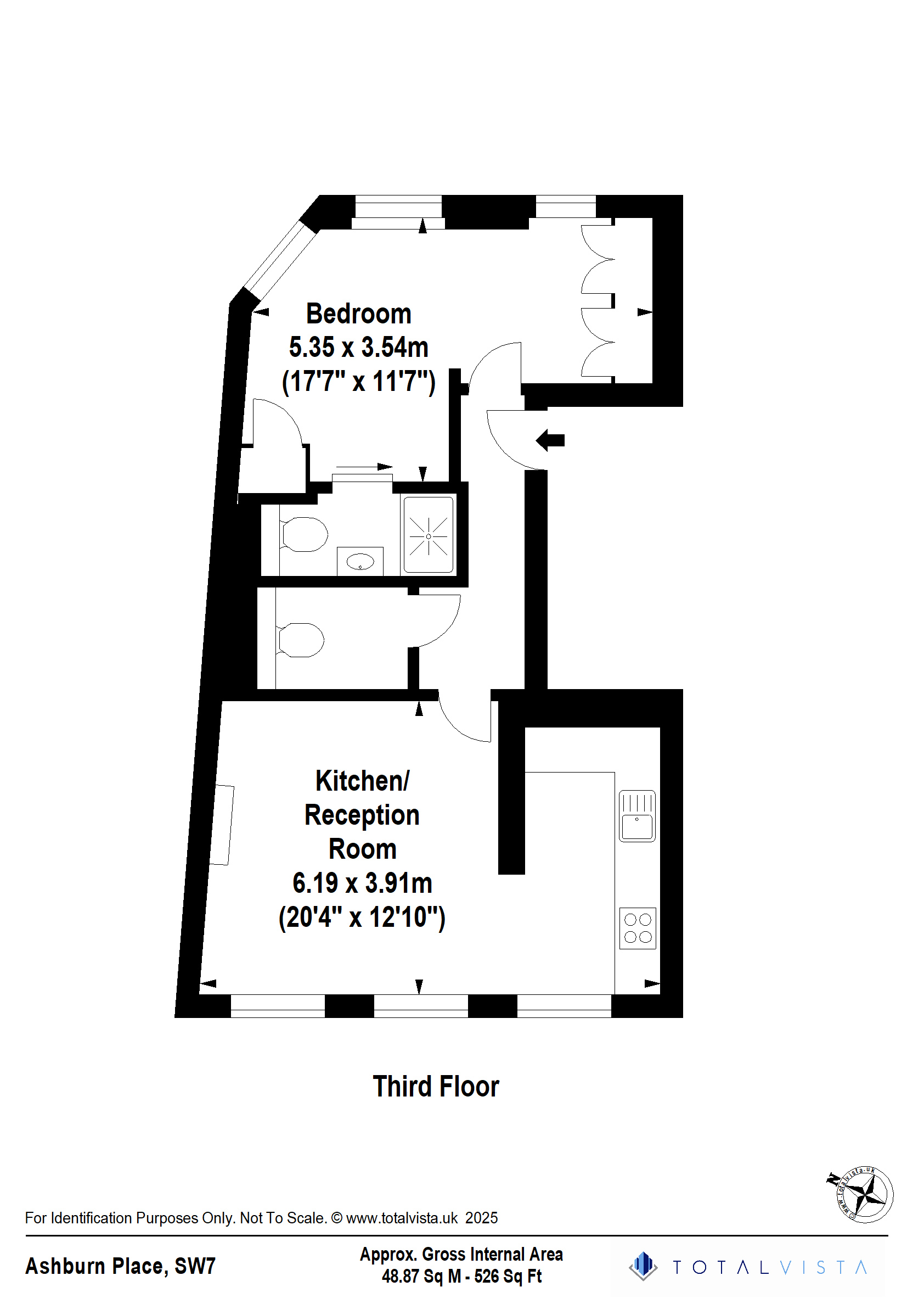 6, 34, Ashburn Place, London floorplan