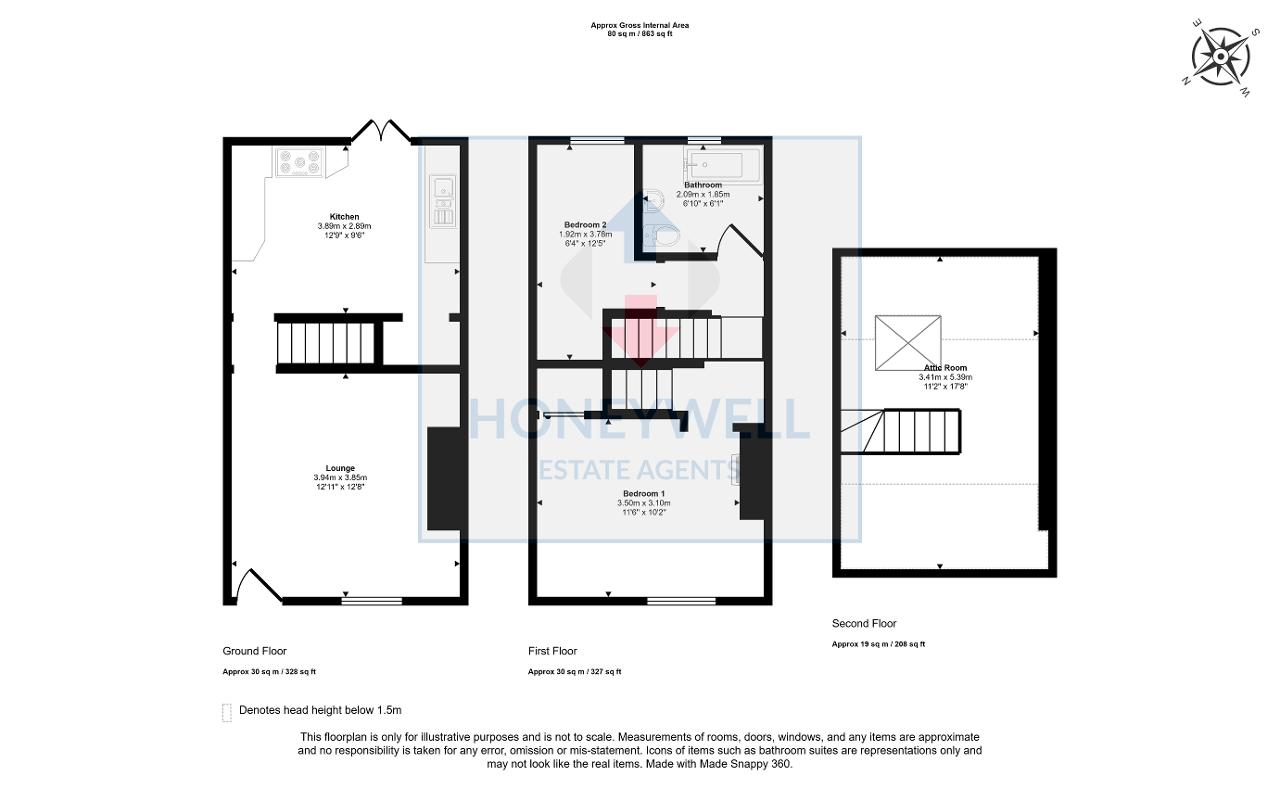 17, Curzon Street, Clitheroe floorplan