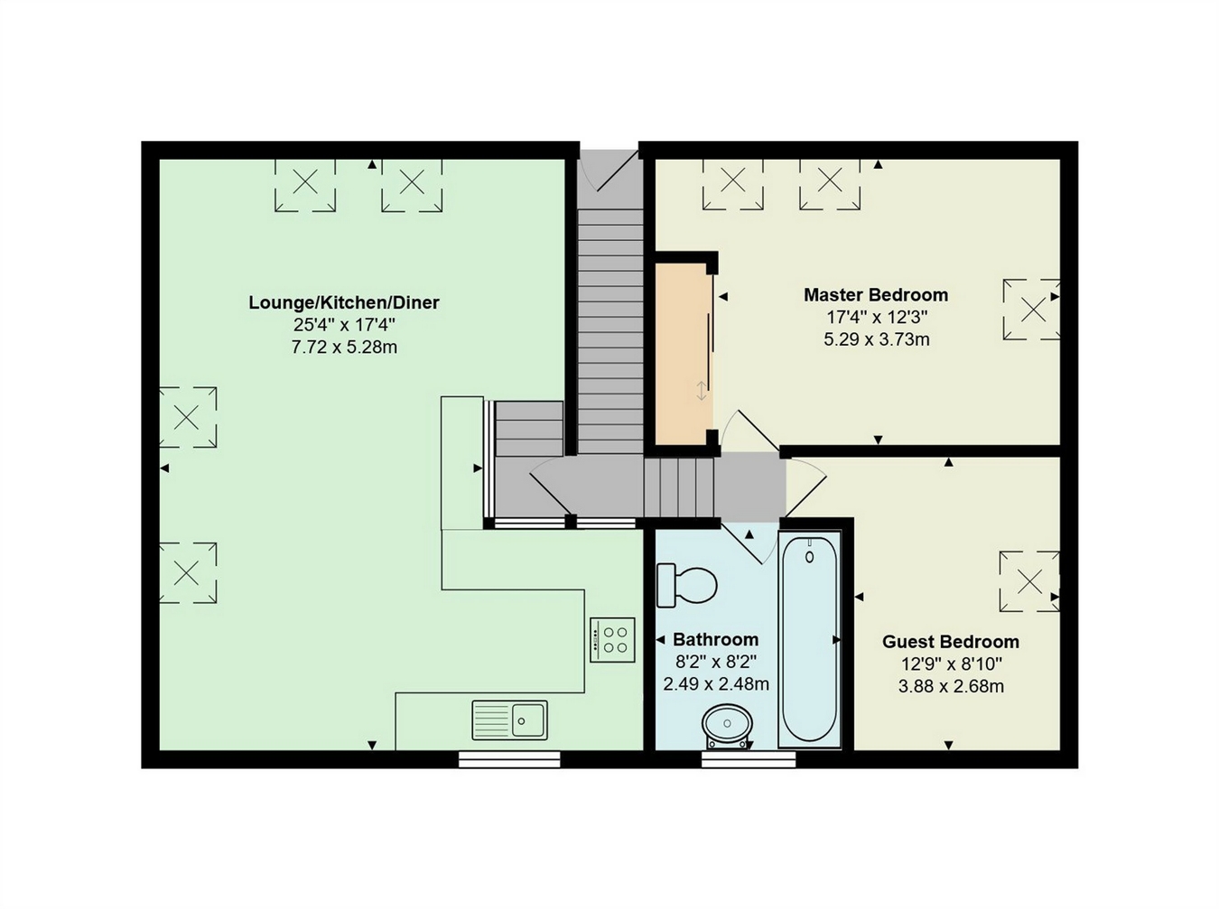 1 Bedrooms Flat to rent in Gresham Rd, Staines Upon Thames, Surrey TW18