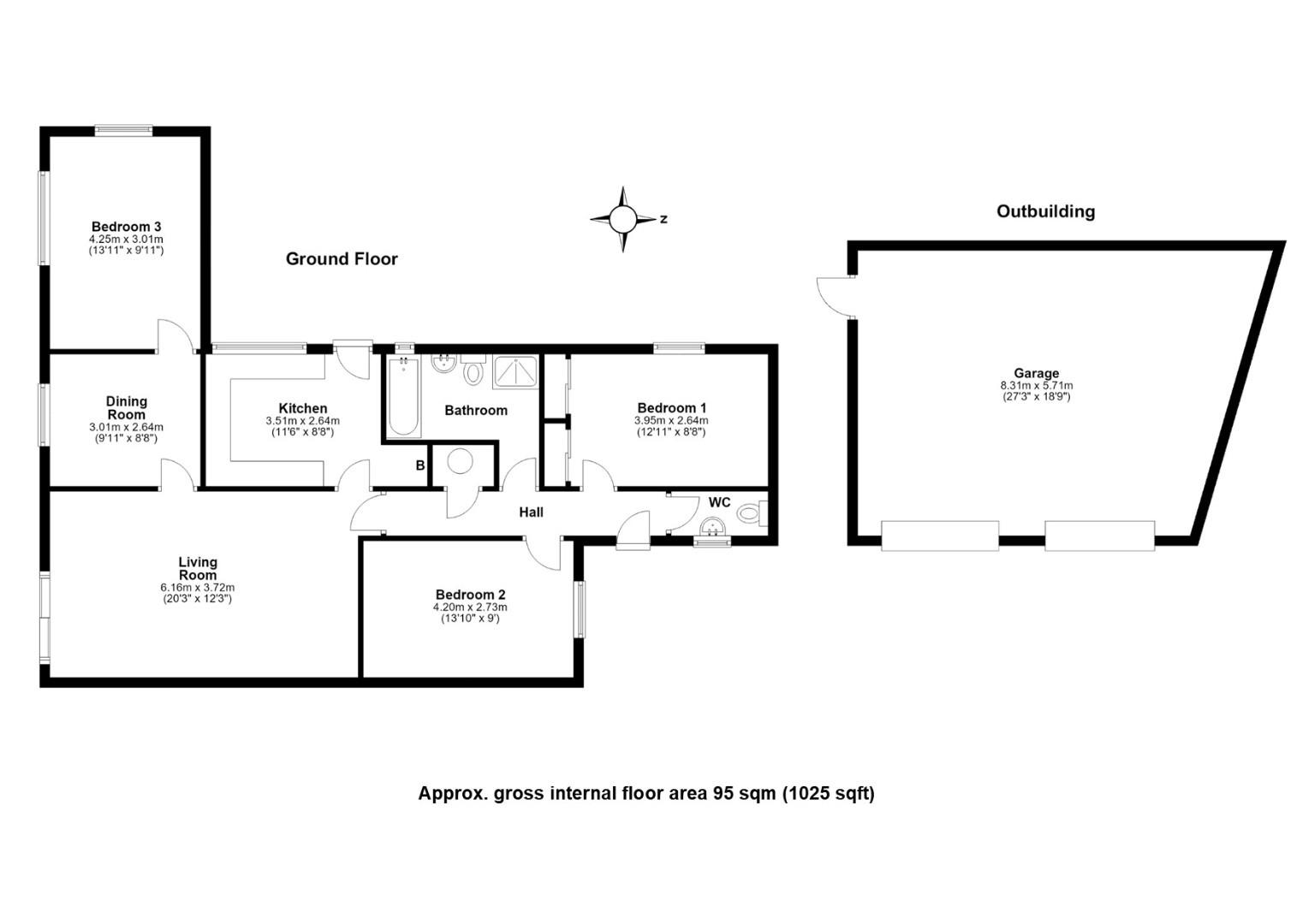 5, Chestnut Close, Sawston, Cambridge floorplan
