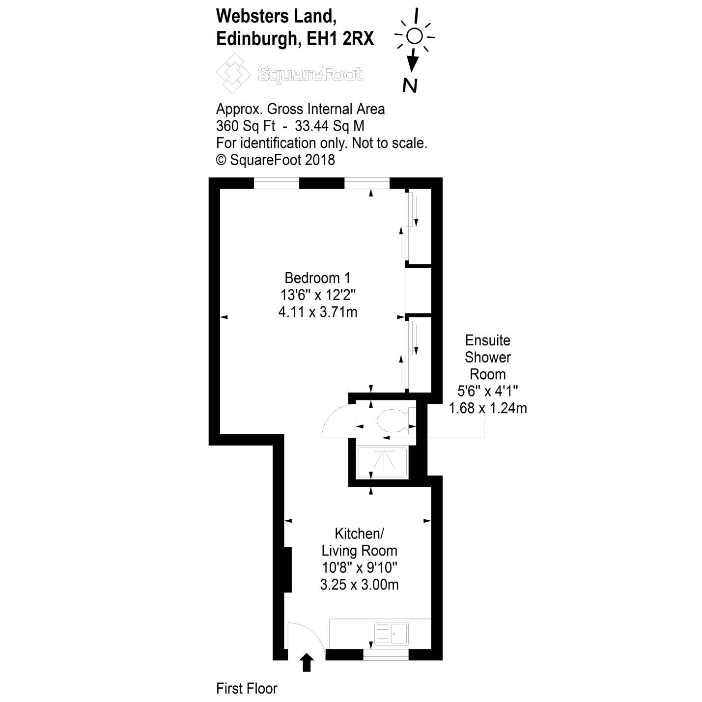 1 Bedrooms Studio for sale in 416 Websters Land, Grassmarket EH1
