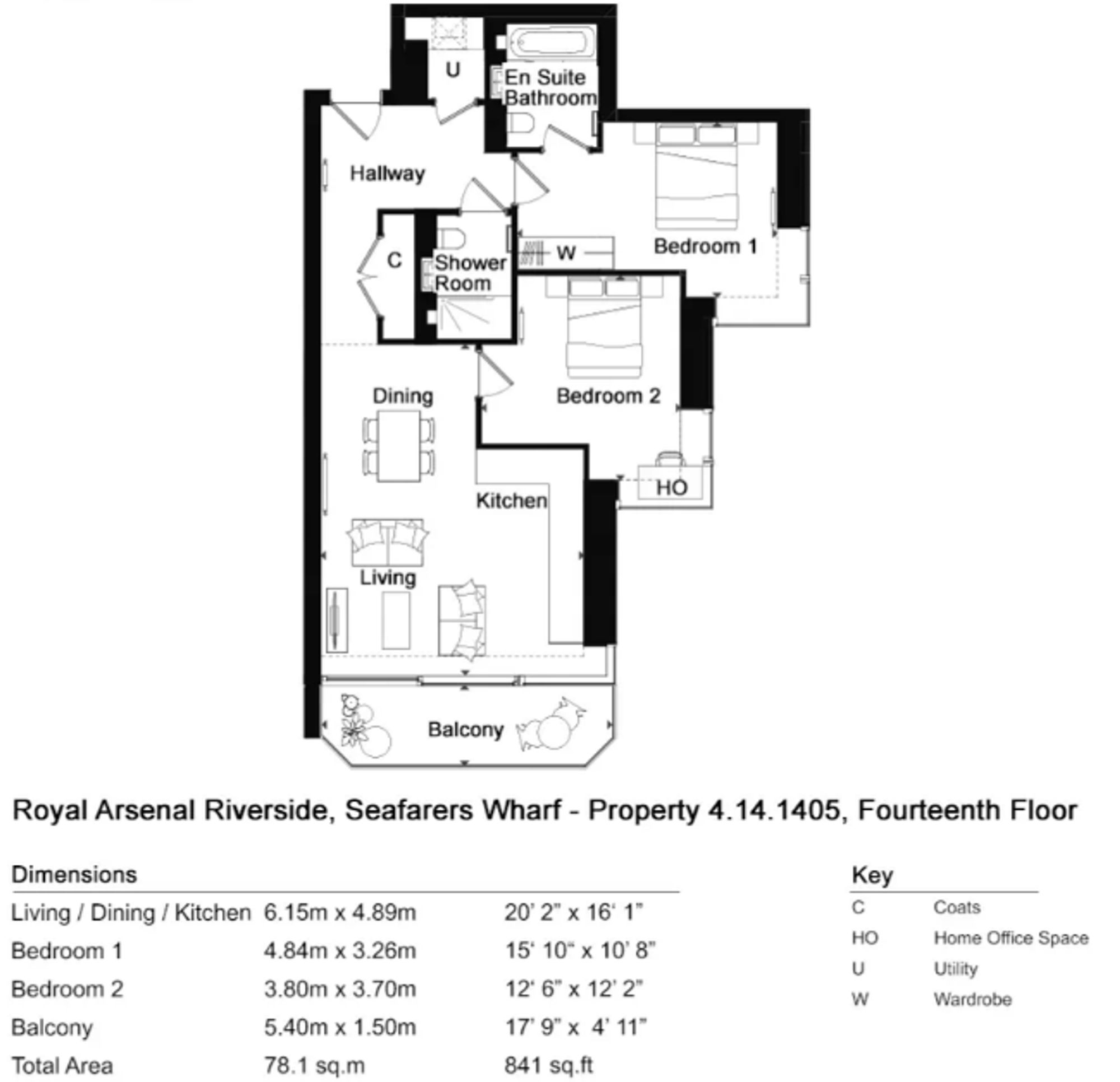 Apt 2, Minotaur House, London floorplan