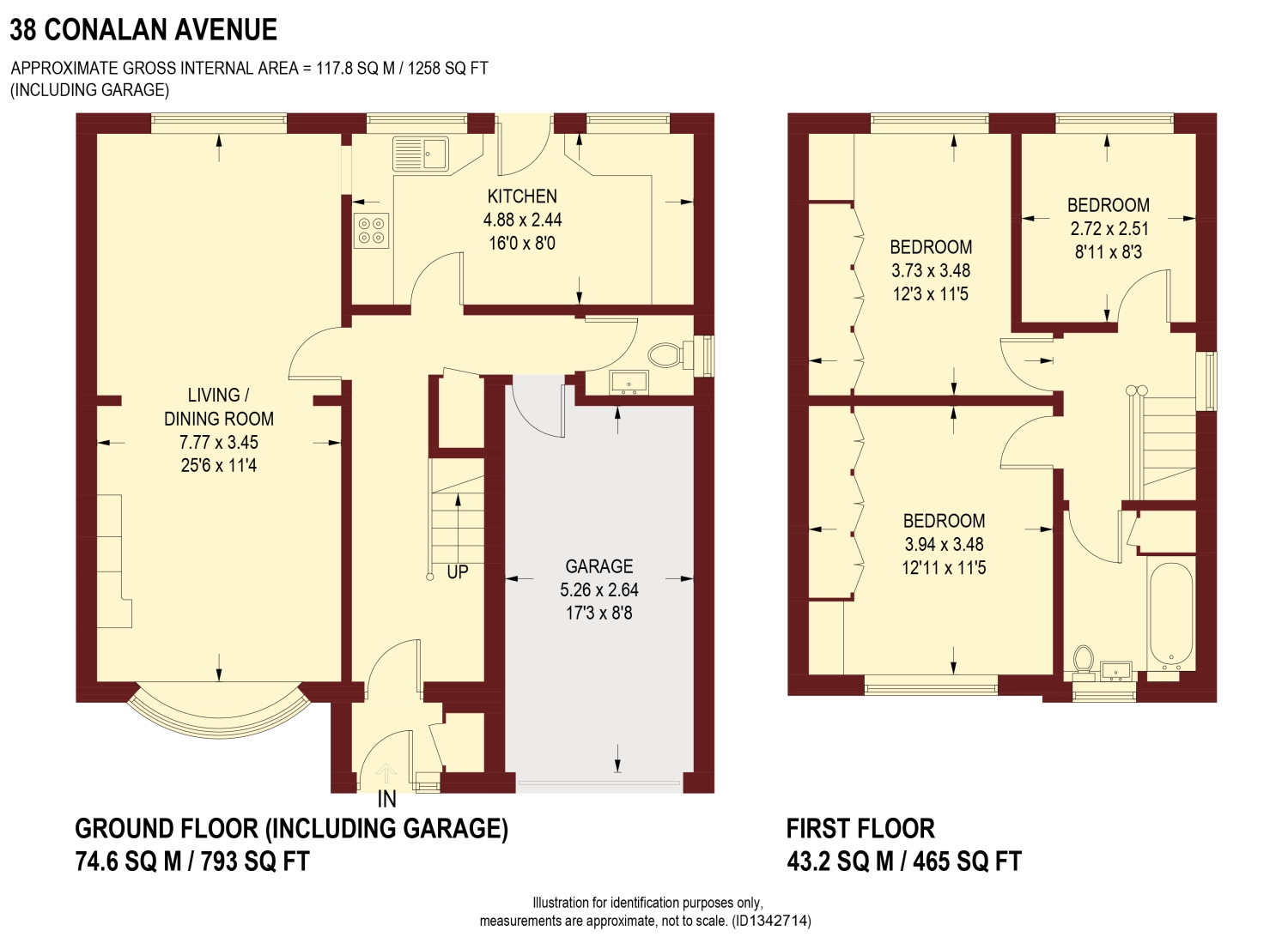 Conalan Avenue, Sheffield floorplan