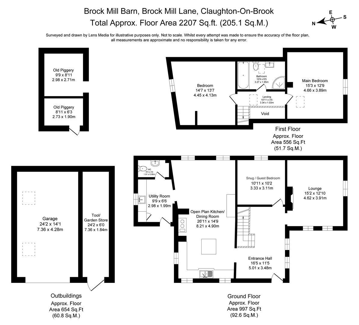 Brock Mill Barn, Brock Mill Lane, Preston floorplan
