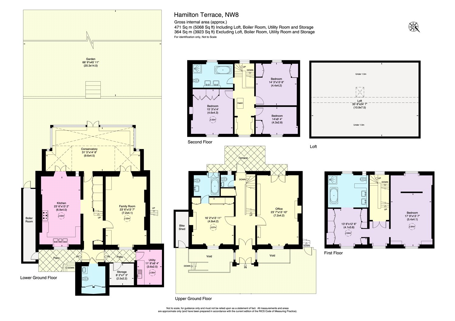 57, Hamilton Terrace, London floorplan