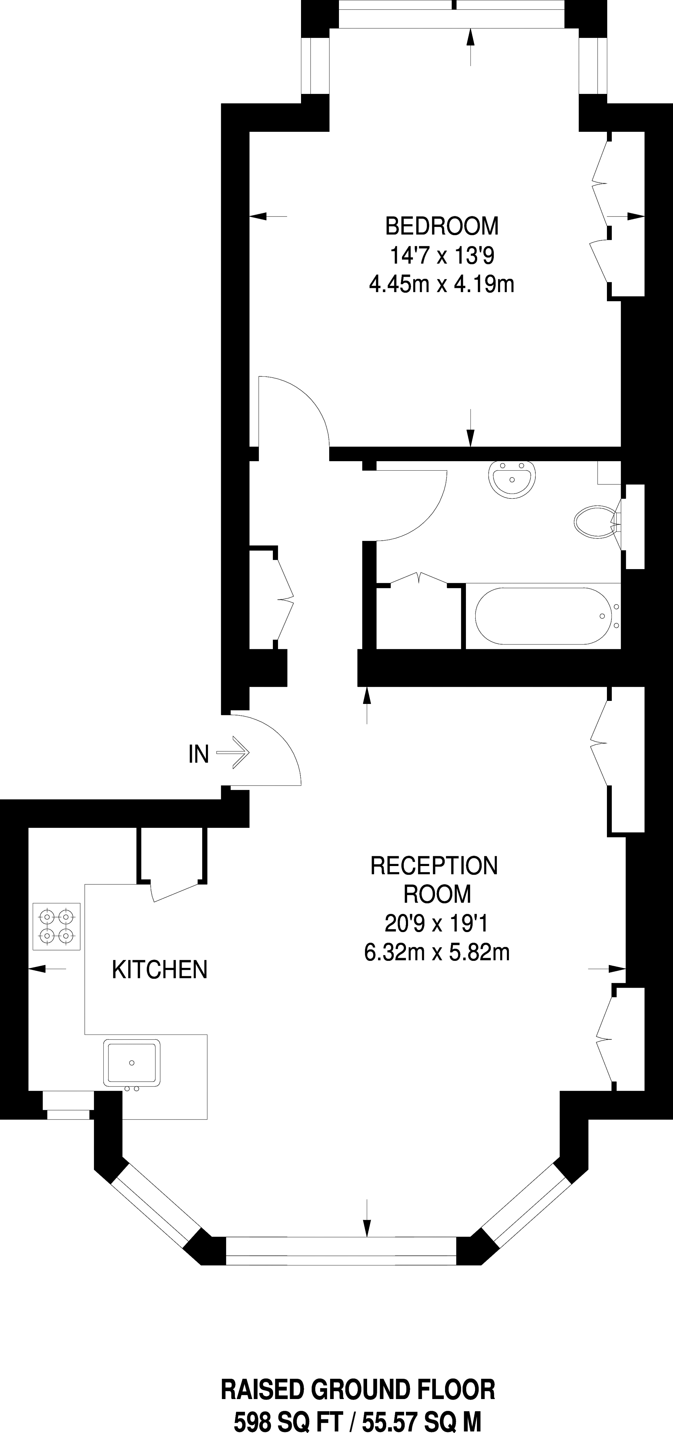 1 Bedrooms Flat to rent in Richmond Hill, Richmond Hill TW10