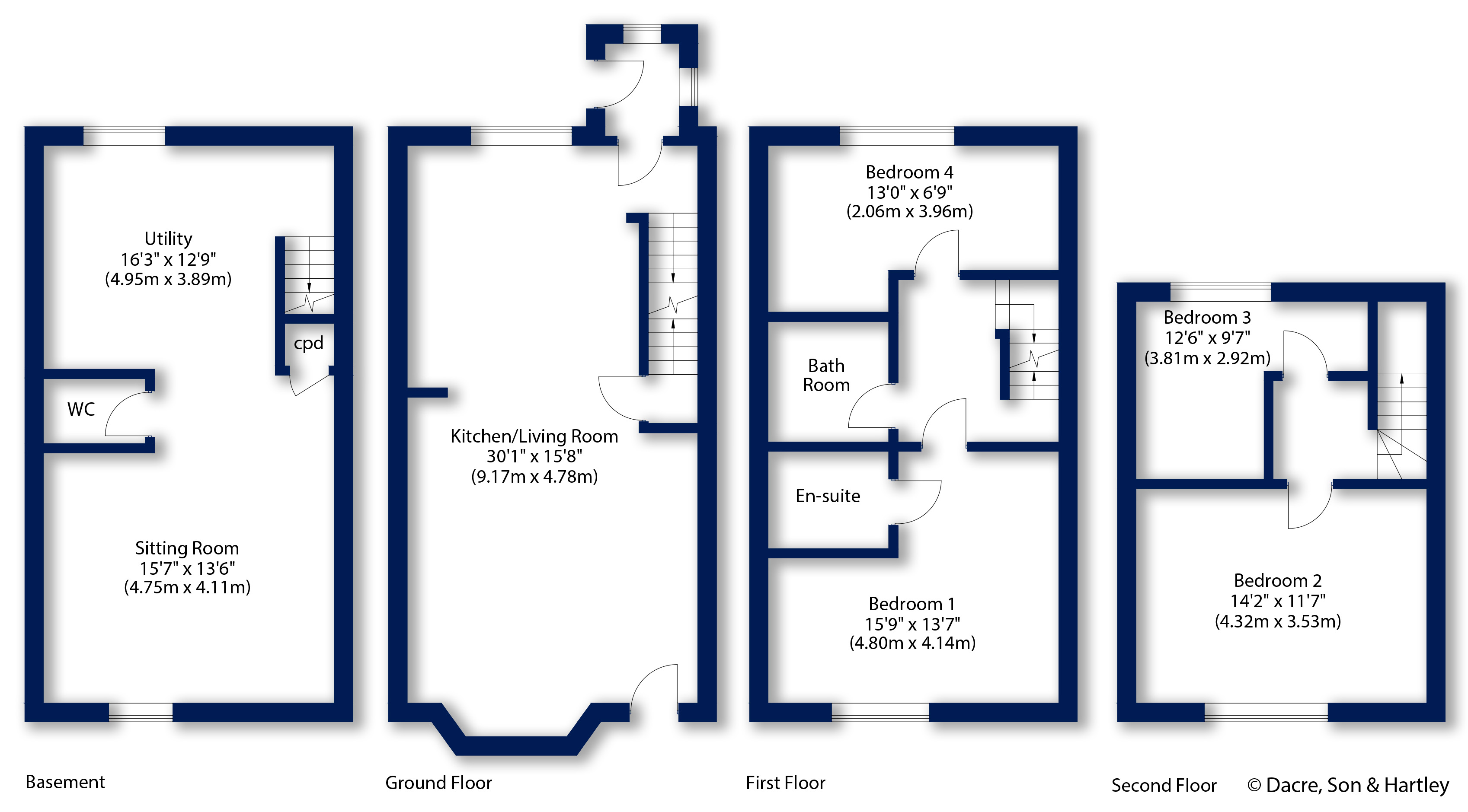 Otley Road, Guiseley, Leeds, West Yorkshire LS20, 4 bedroom terraced