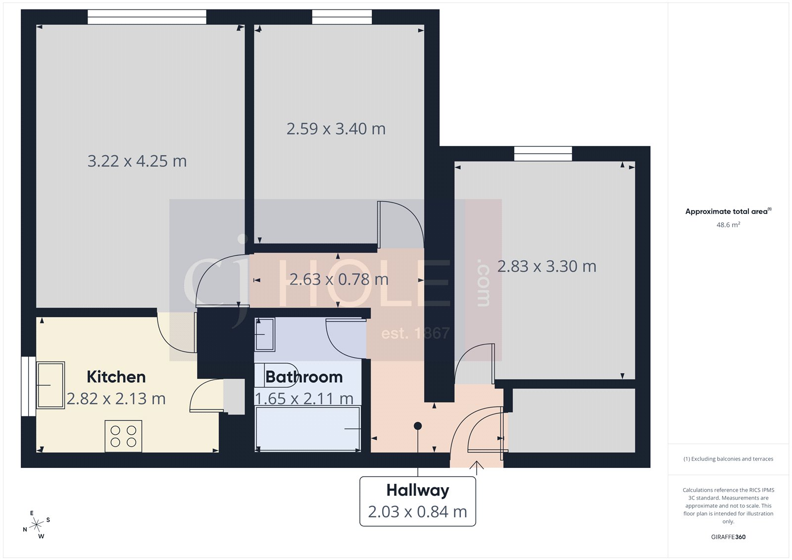 Flat 3, Jeffreys Court,, Marina Gardens, Bristol floorplan