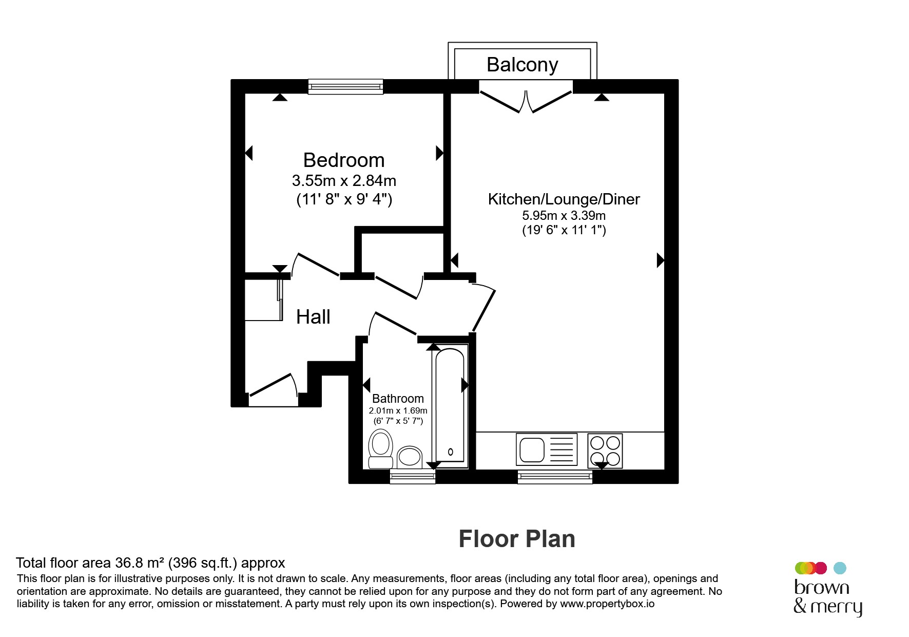 Flat 4, 63, Santa Cruz Avenue, Milton Keynes floorplan