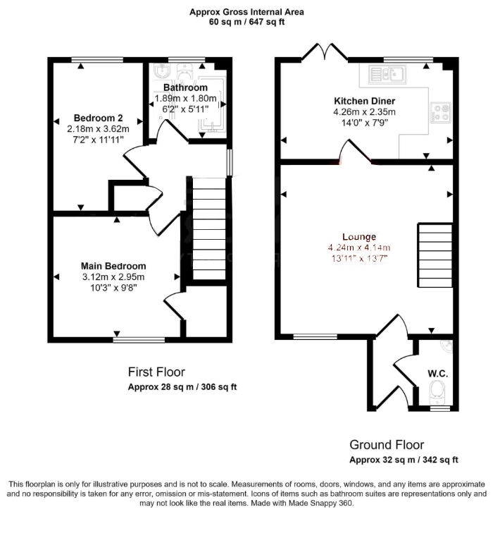 18, Heol Miaren, Llanharry floorplan