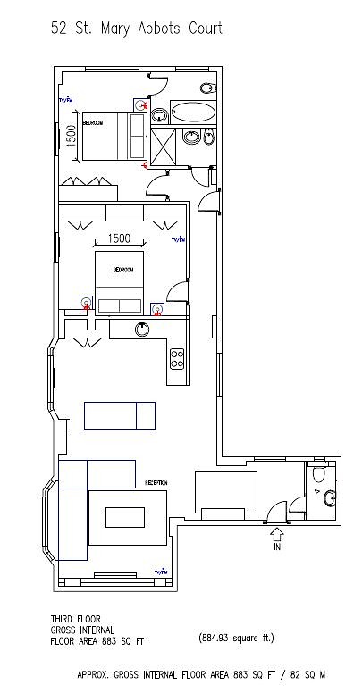 2 Bedrooms Flat to rent in Warwick Gardens, London W14