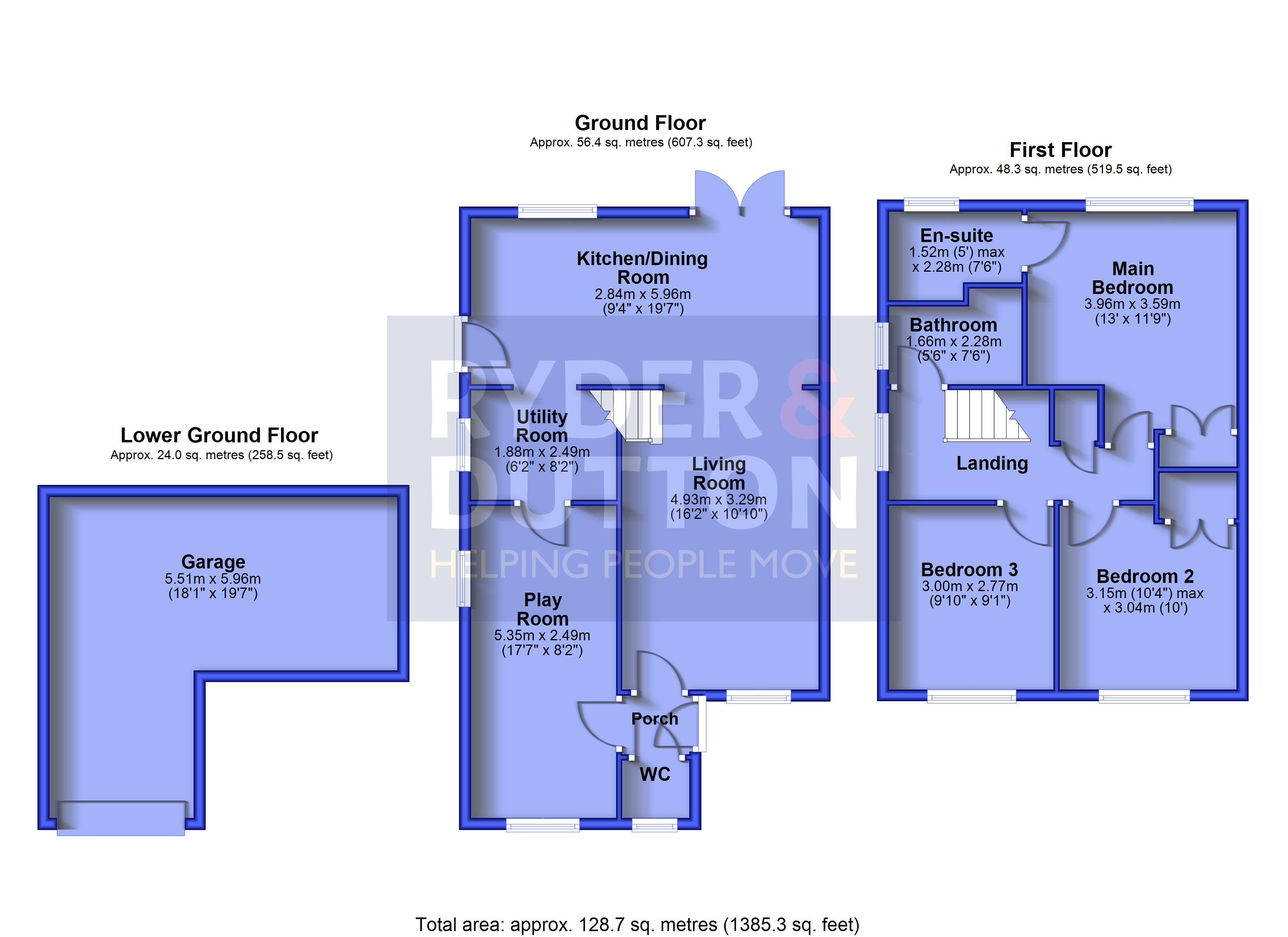 61, Wyvern Avenue, West Yorkshire floorplan