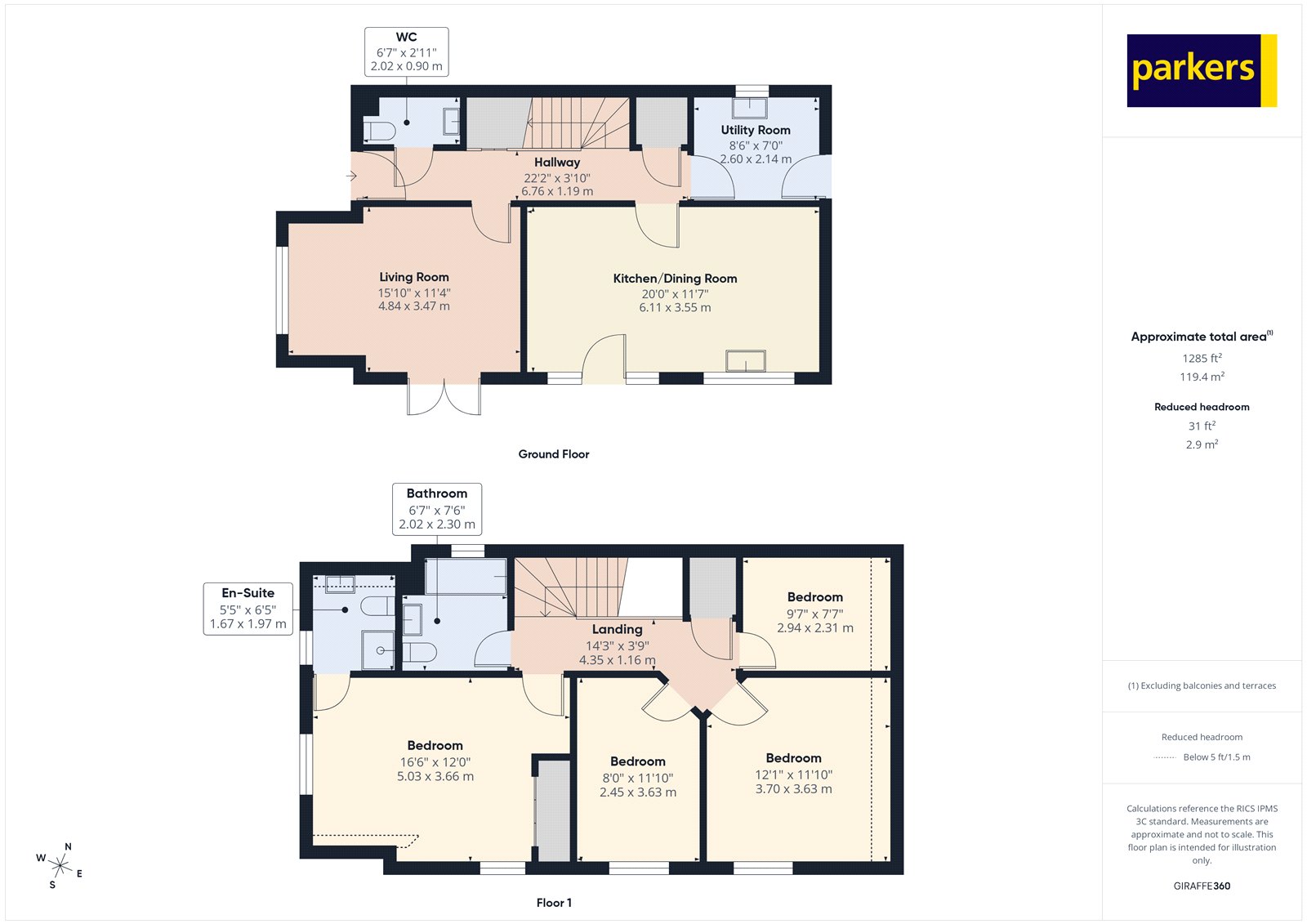 3, The Orchids, Lower Basildon floorplan