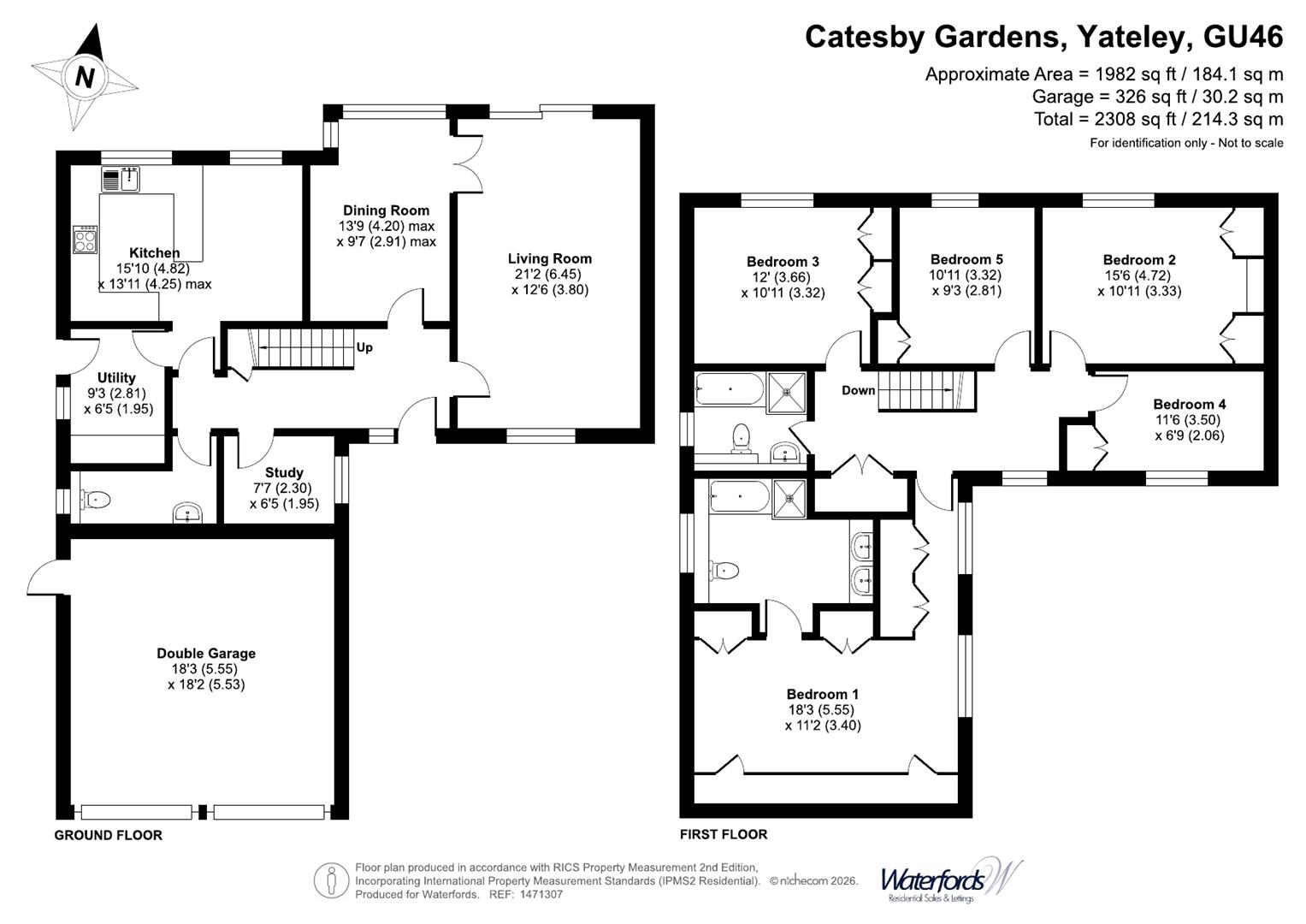 2, Catesby Gardens, Yateley floorplan