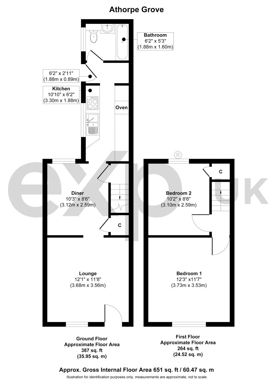 14, Athorpe Grove, Nottingham floorplan