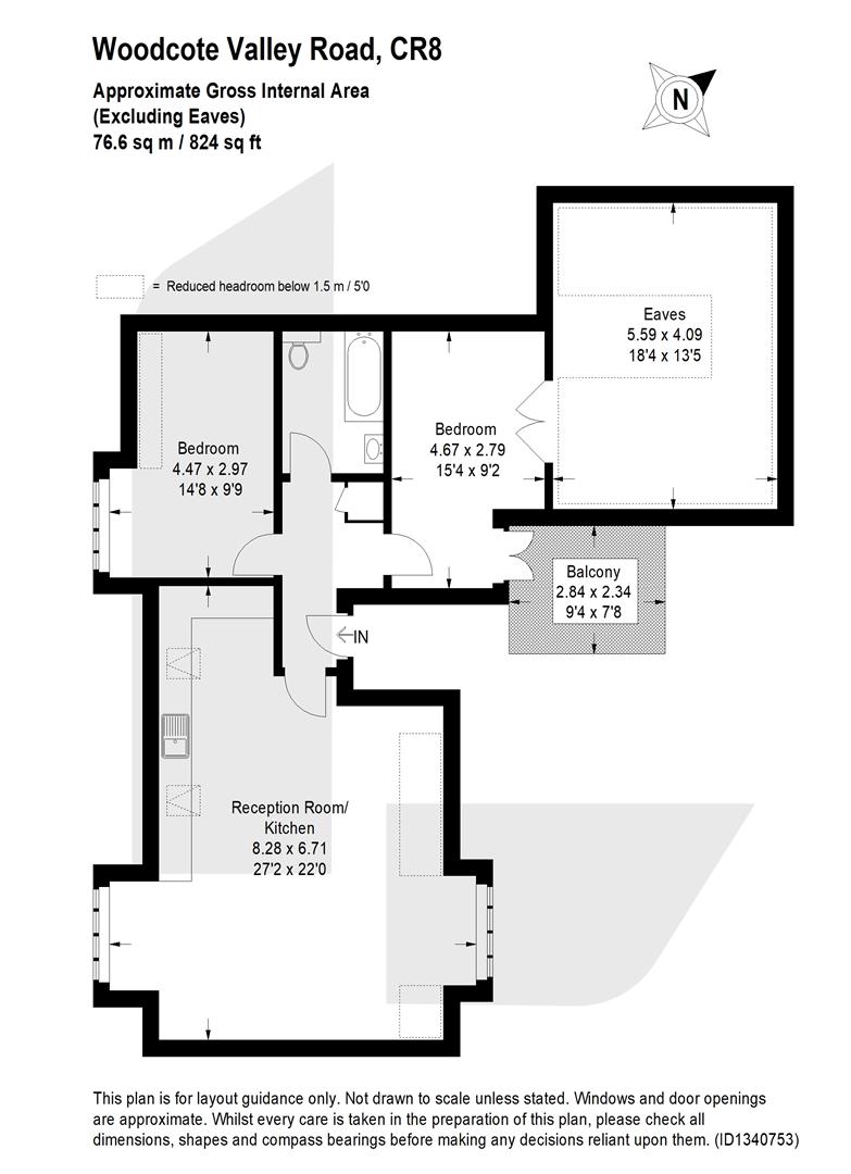 Woodcote Valley Road, Purley floorplan