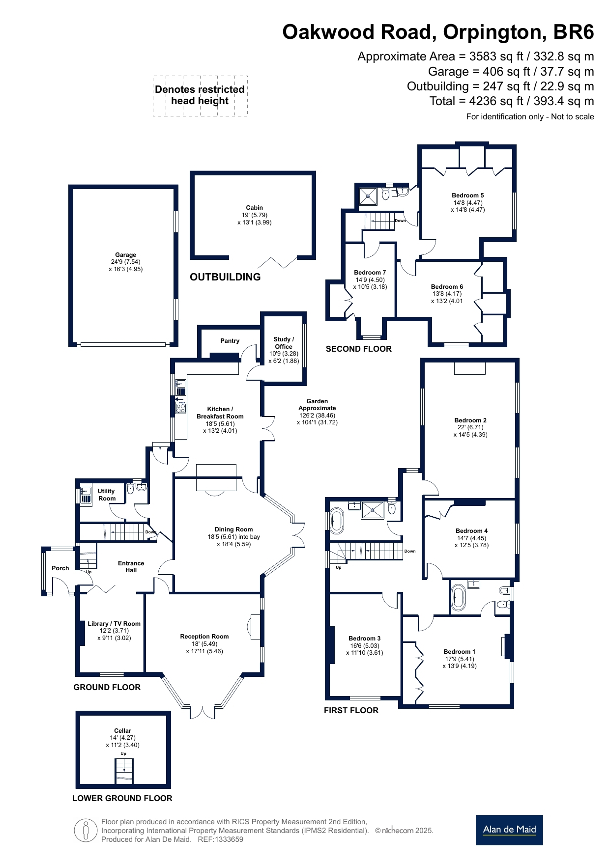 5, Oakwood Road, Orpington floorplan