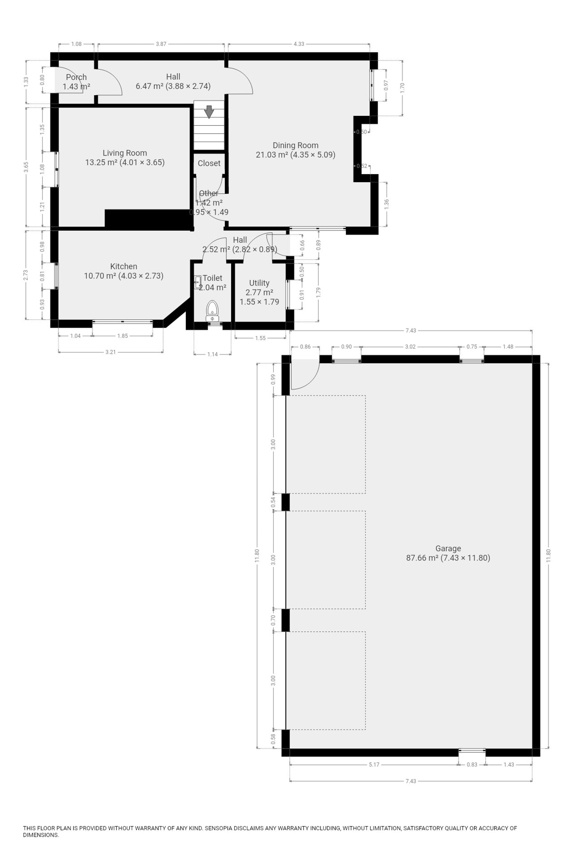 Dene View Front Street, Durham floorplan